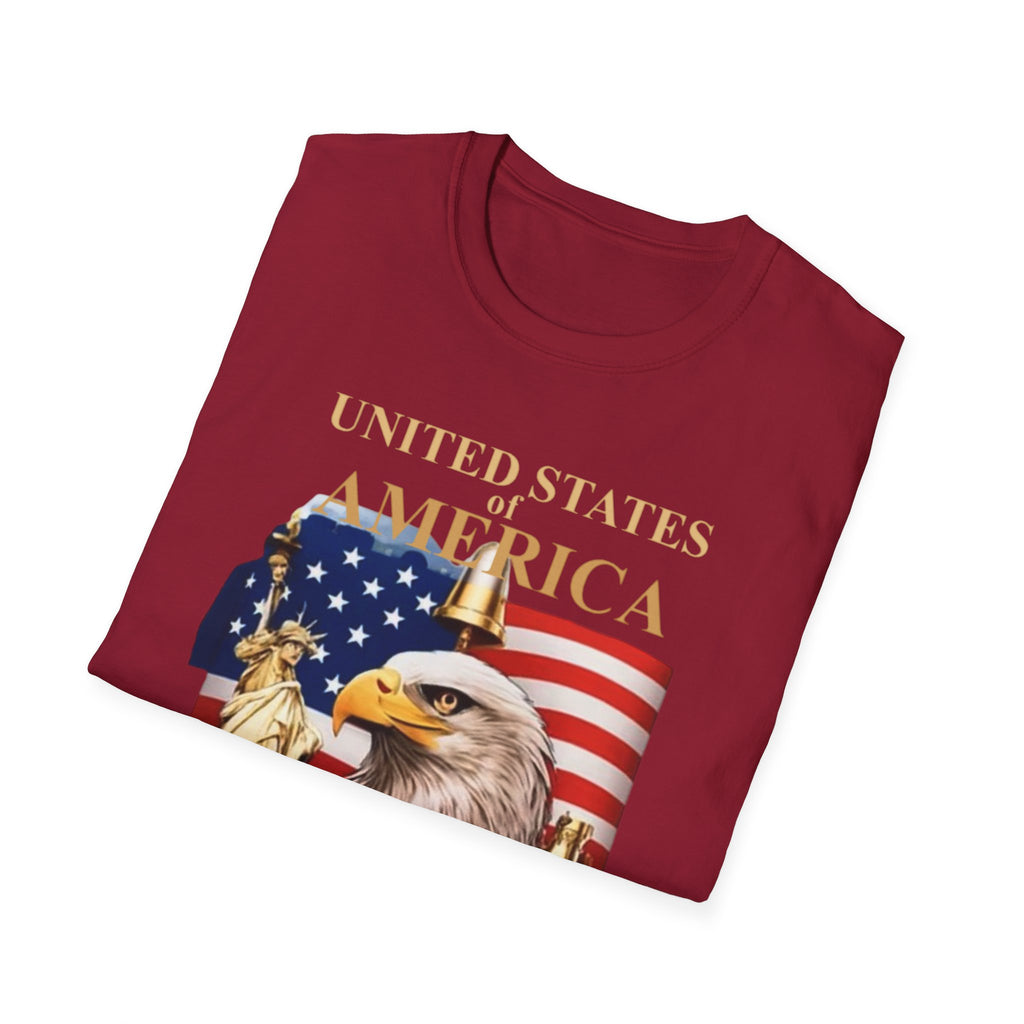 America 250th Anniversary T-Shirt – Bald Eagle, Flag & Liberty Icons (1776–2026)