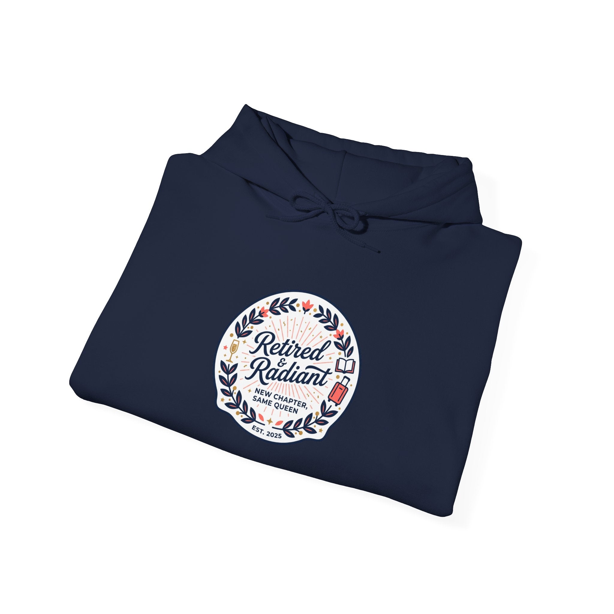 Retired & Radiant Hoodie | retirement gifts for women, personalized retirement gifts