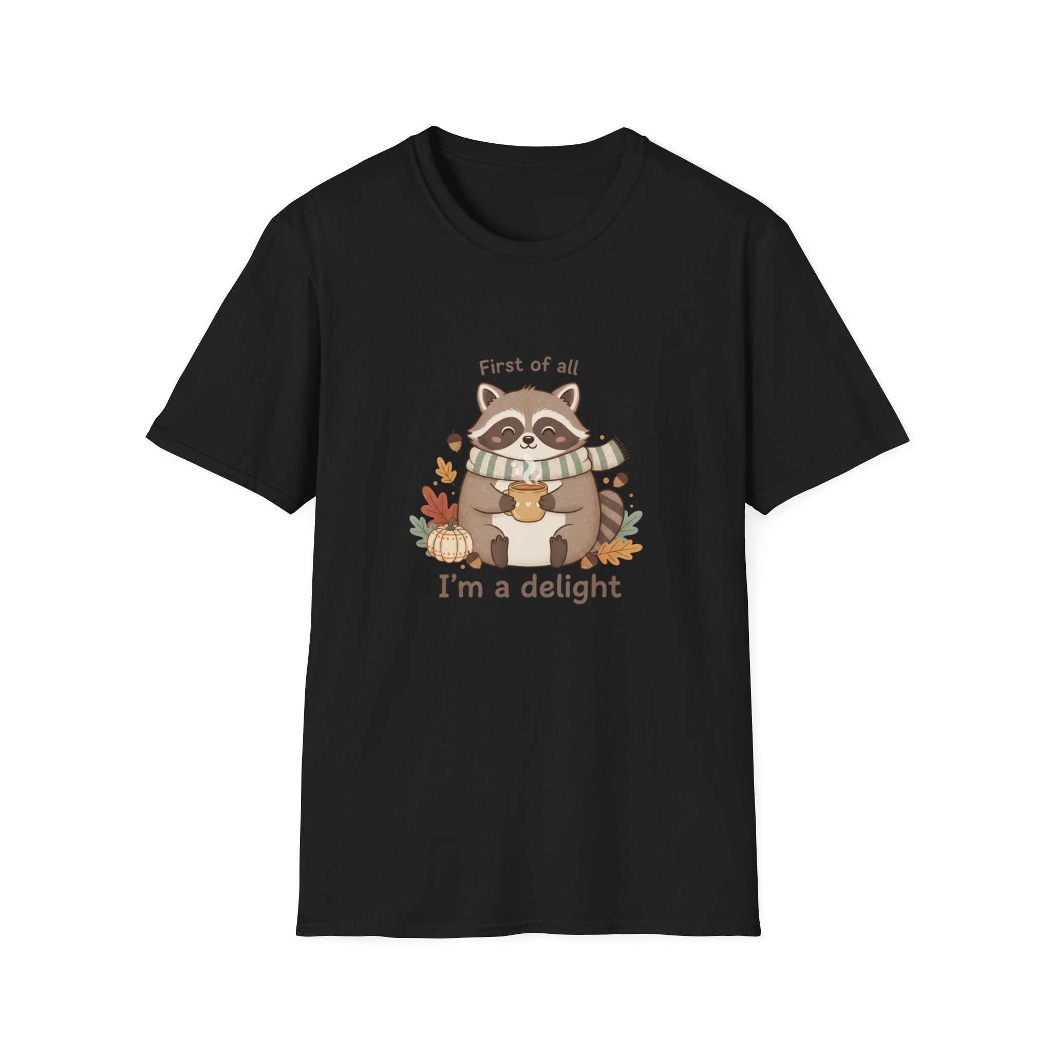Cozy Raccoon Autumn Shirt | I'm a delight tee