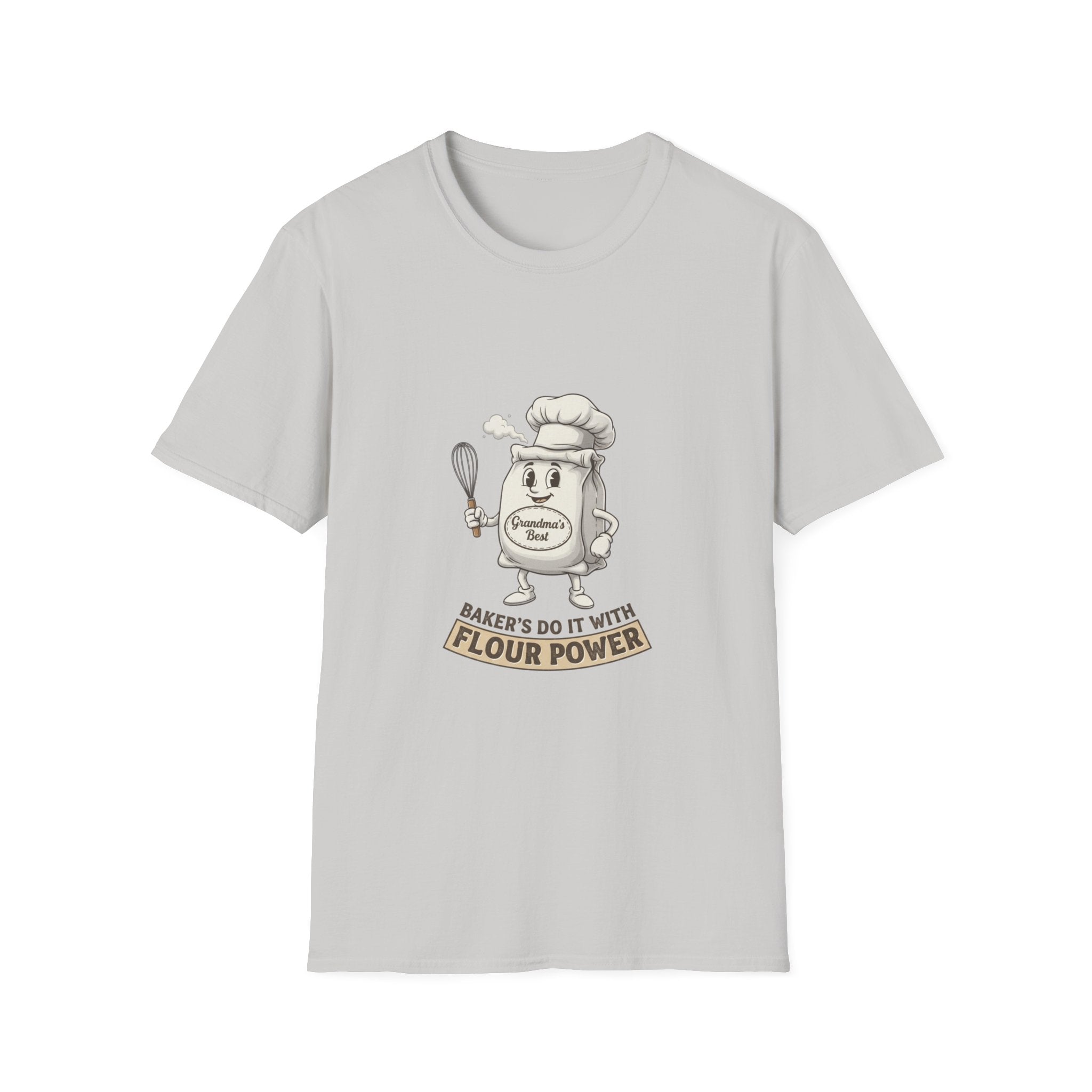 Bakers Do It With Flour Power T-Shirt — Funny Baking Chef Tee