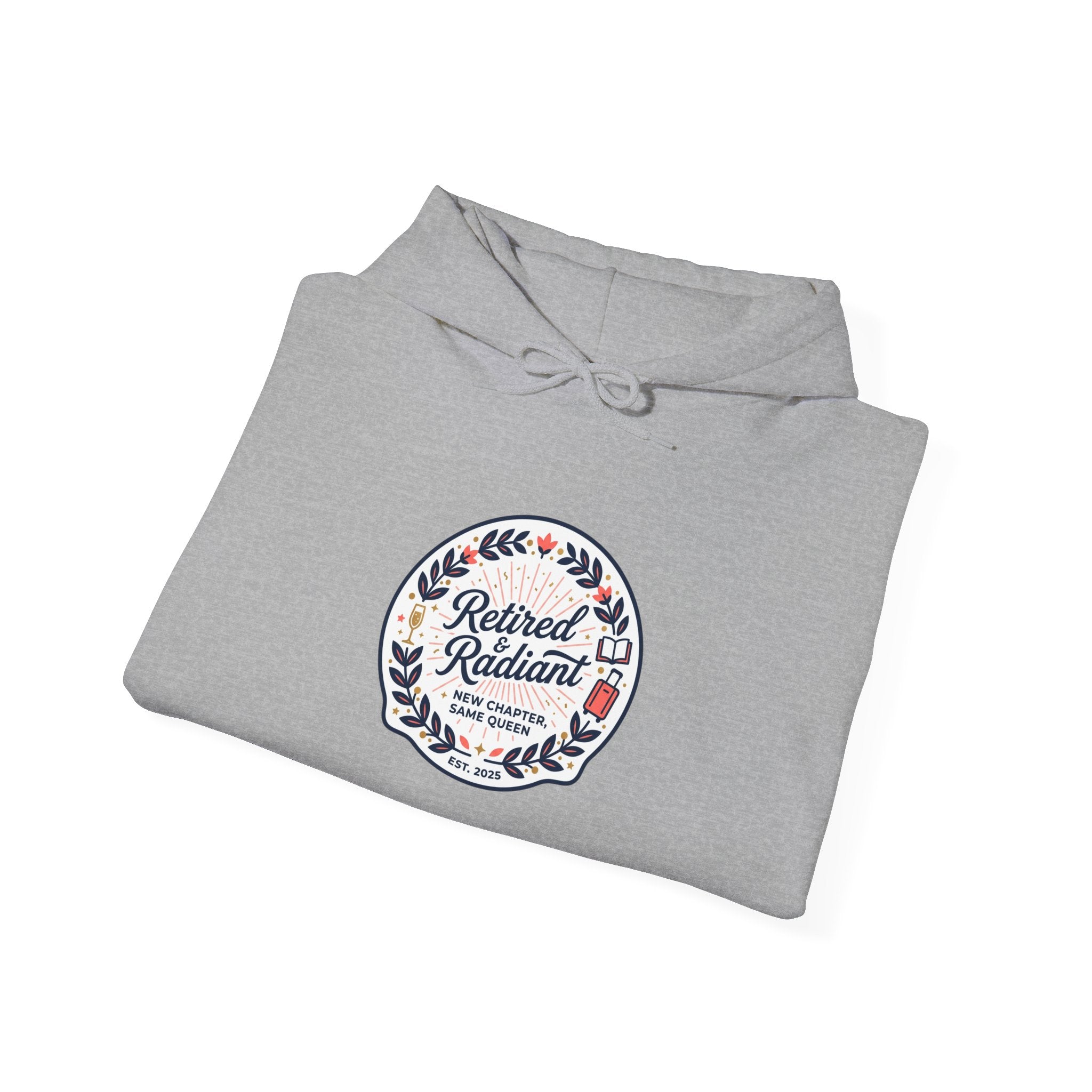 Retired & Radiant Hoodie | retirement gifts for women, personalized retirement gifts