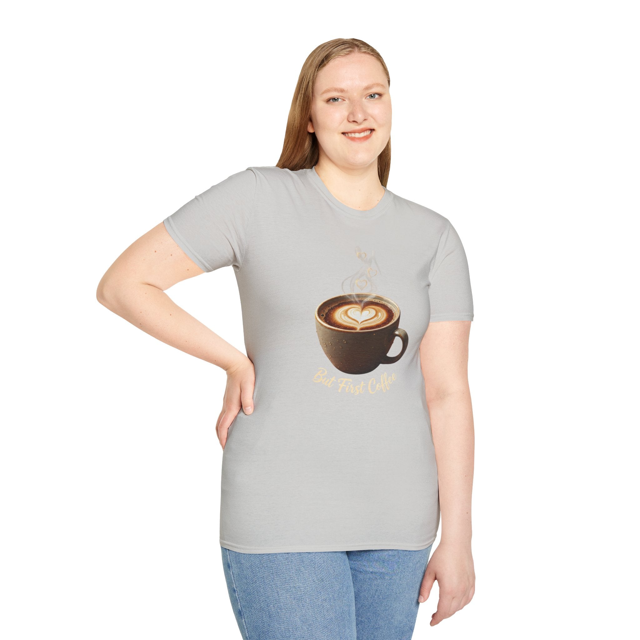 Coffee Lover T-Shirt — Latte Art Cup Graphic Tee