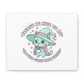 Please Be Nice To Me Canvas | Soft Threat kawaii menacing art