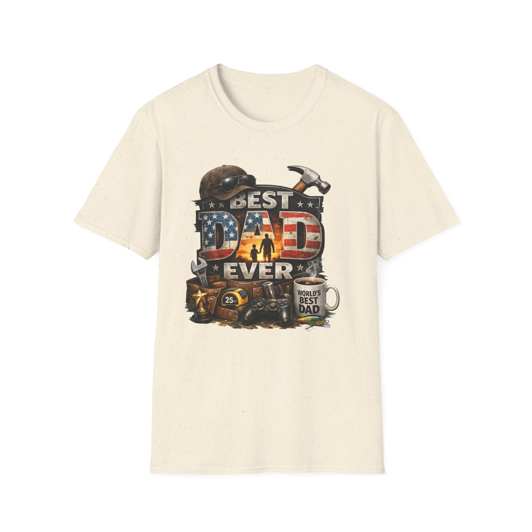 Best Dad Ever Carpenter T-Shirt – Father’s Day Tool Vintage Tee