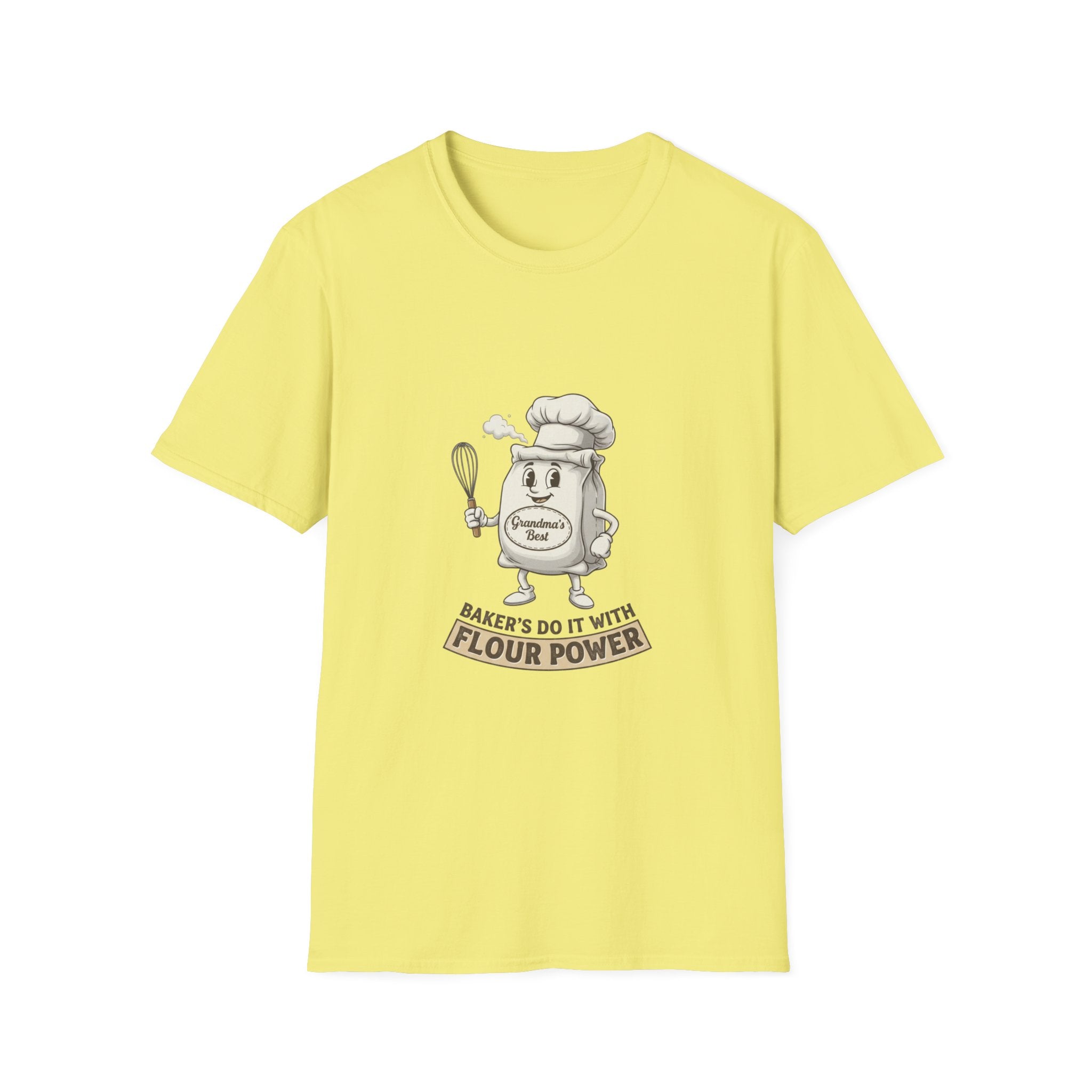 Bakers Do It With Flour Power T-Shirt — Funny Baking Chef Tee