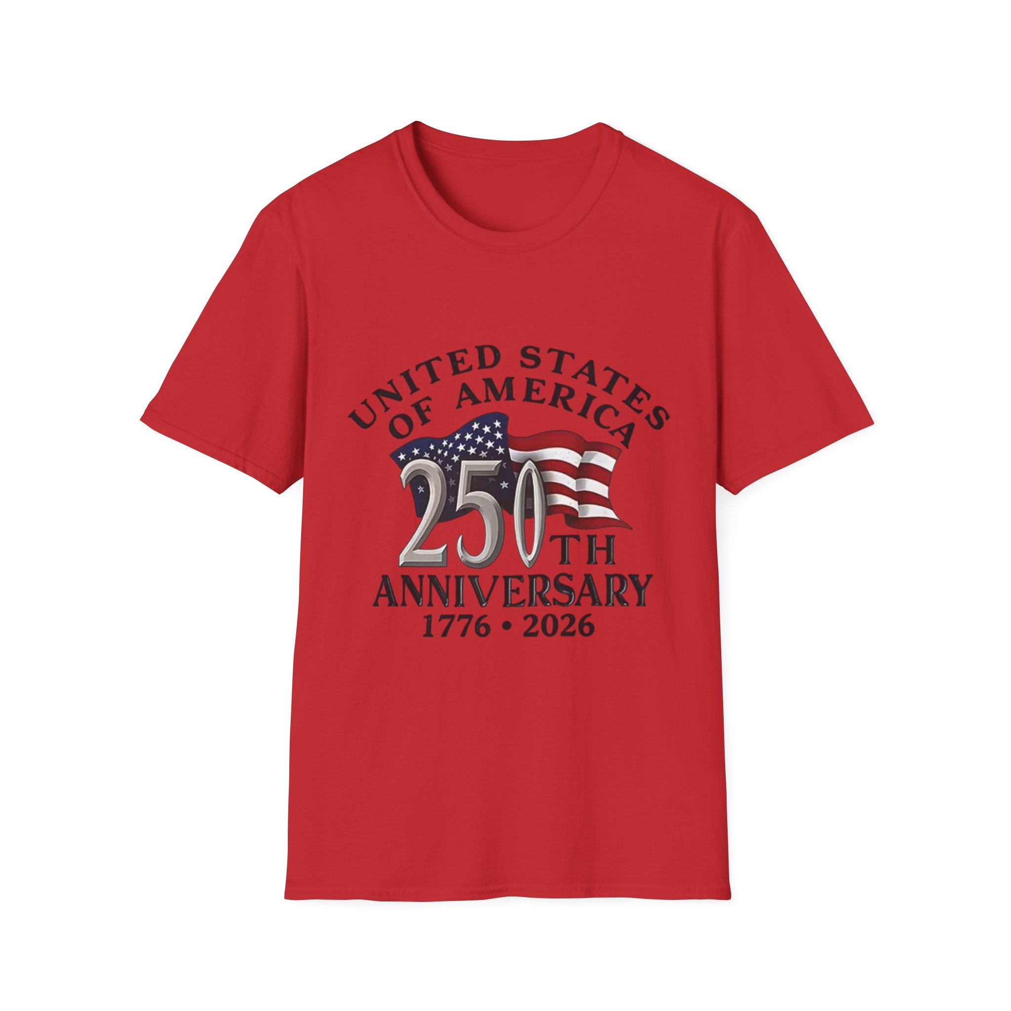 250th Anniversary T-Shirt — United States of America 1776–2026 Flag Tee