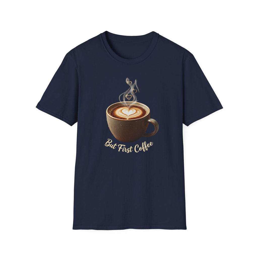 Coffee Lover T-Shirt — Latte Art Cup Graphic Tee