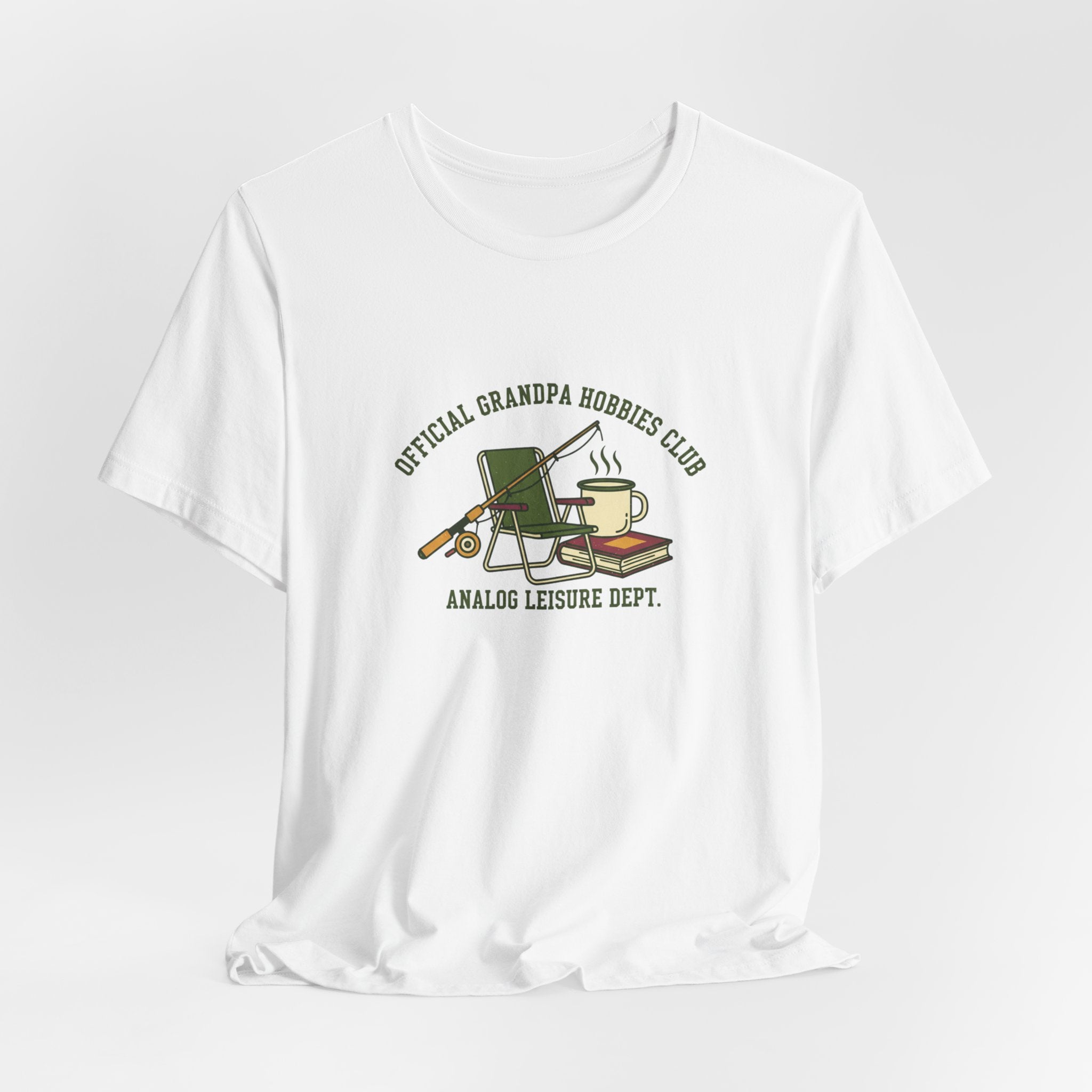 Official Grandpa Hobbies Club Tee | retro fishing shirt, vintage wildlife tee