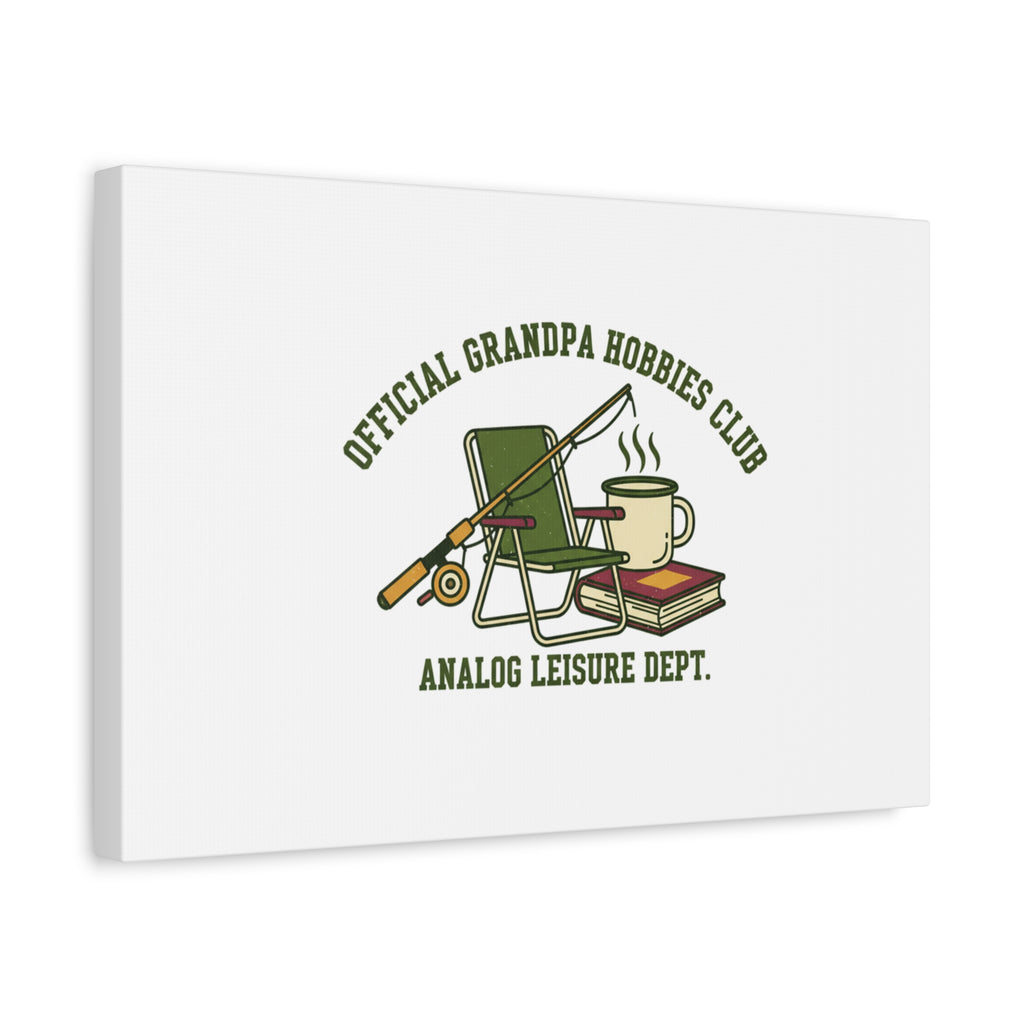 Analog Leisure Dept. Fishing Graphic Canvas | Grandpa Core, Retro Wildlife