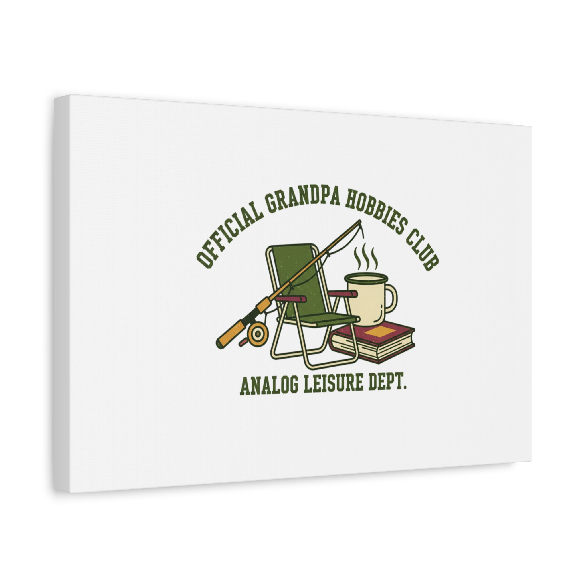 Analog Leisure Dept. Fishing Graphic Canvas | Grandpa Core, Retro Wildlife