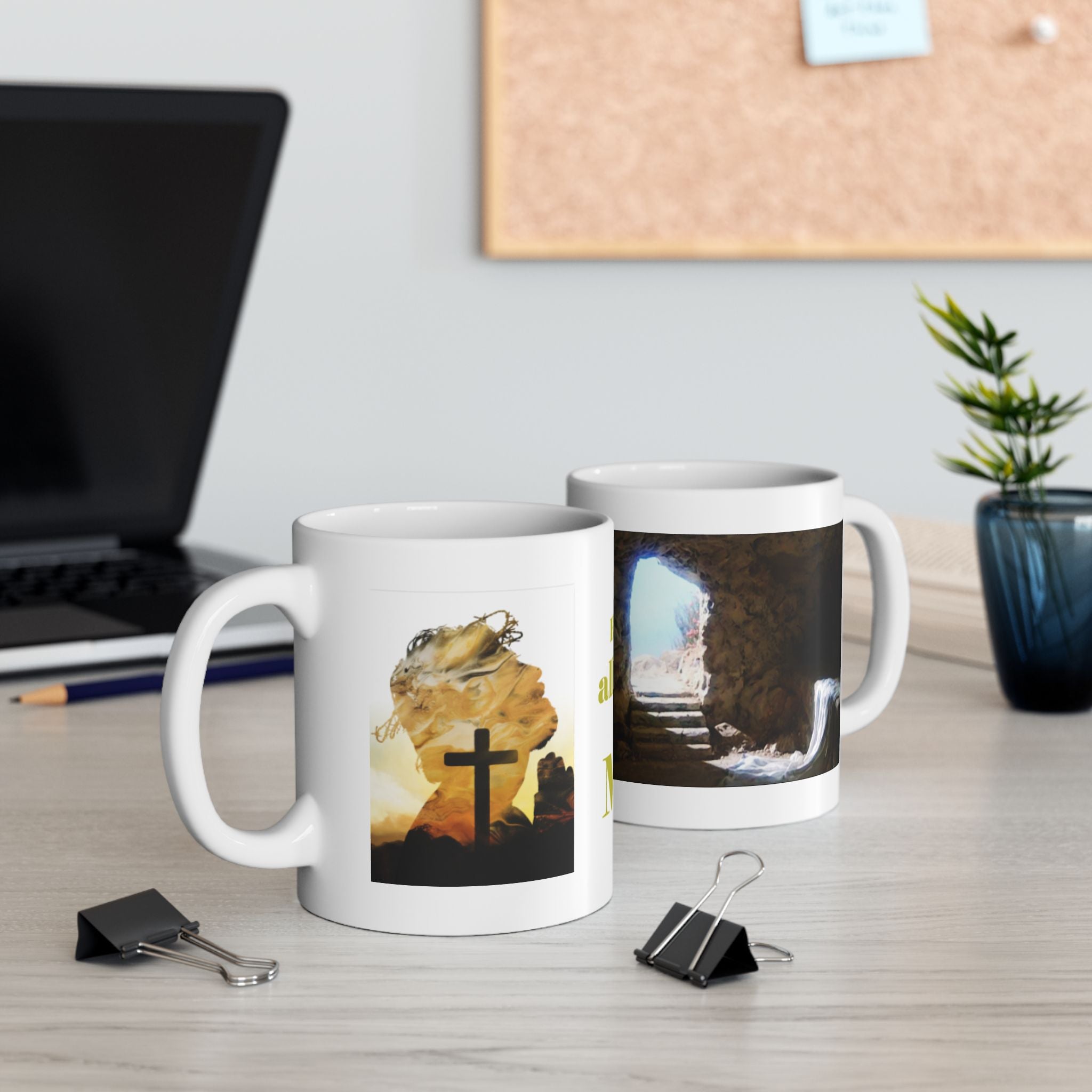 He Did All This For Me Mug — Christian Easter Resurrection Ceramic Coffee Cup (11oz, 15oz)
