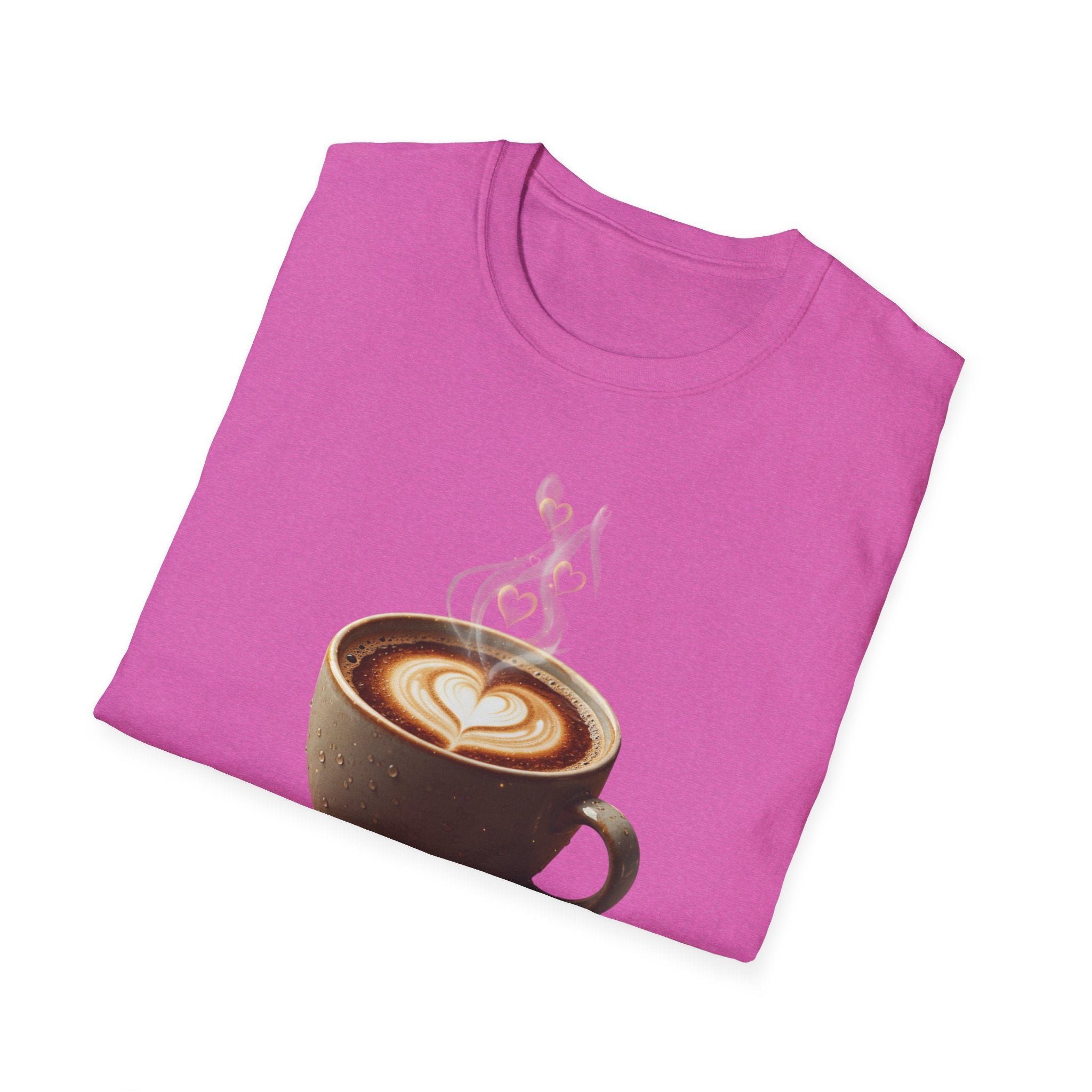 Coffee Lover T-Shirt — Latte Art Cup Graphic Tee