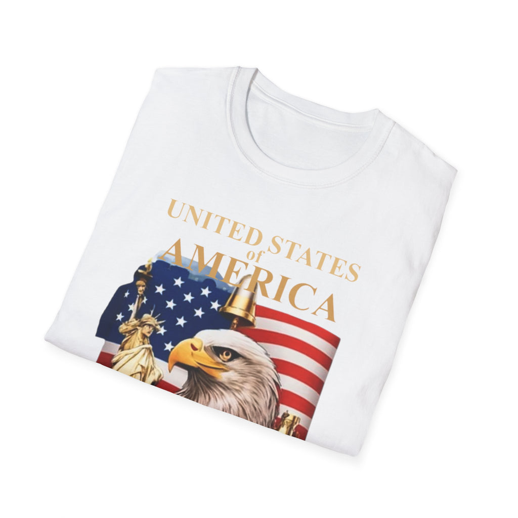 America 250th Anniversary T-Shirt – Bald Eagle, Flag & Liberty Icons (1776–2026)