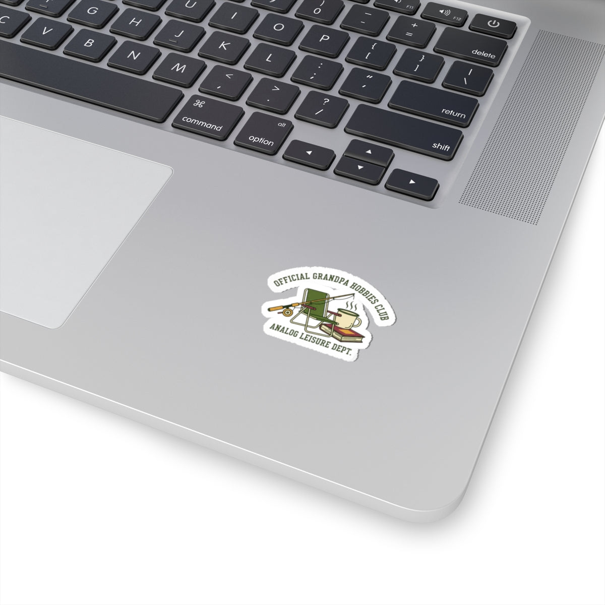 Analog Leisure Dept. Grandpa Hobbies Sticker | Retro fishing, vintage wildlife, country core
