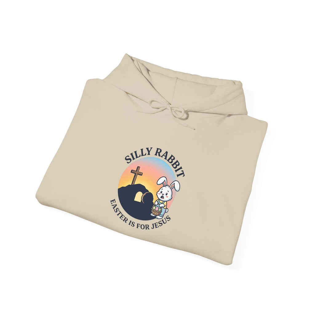 He Is Risen Bunny Hoodie | Christian Easter shirt, faith-based humor