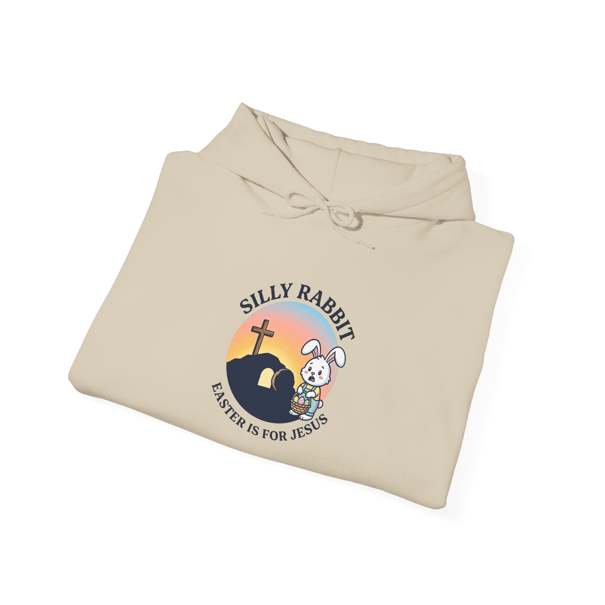 He Is Risen Bunny Hoodie | Christian Easter shirt, faith-based humor