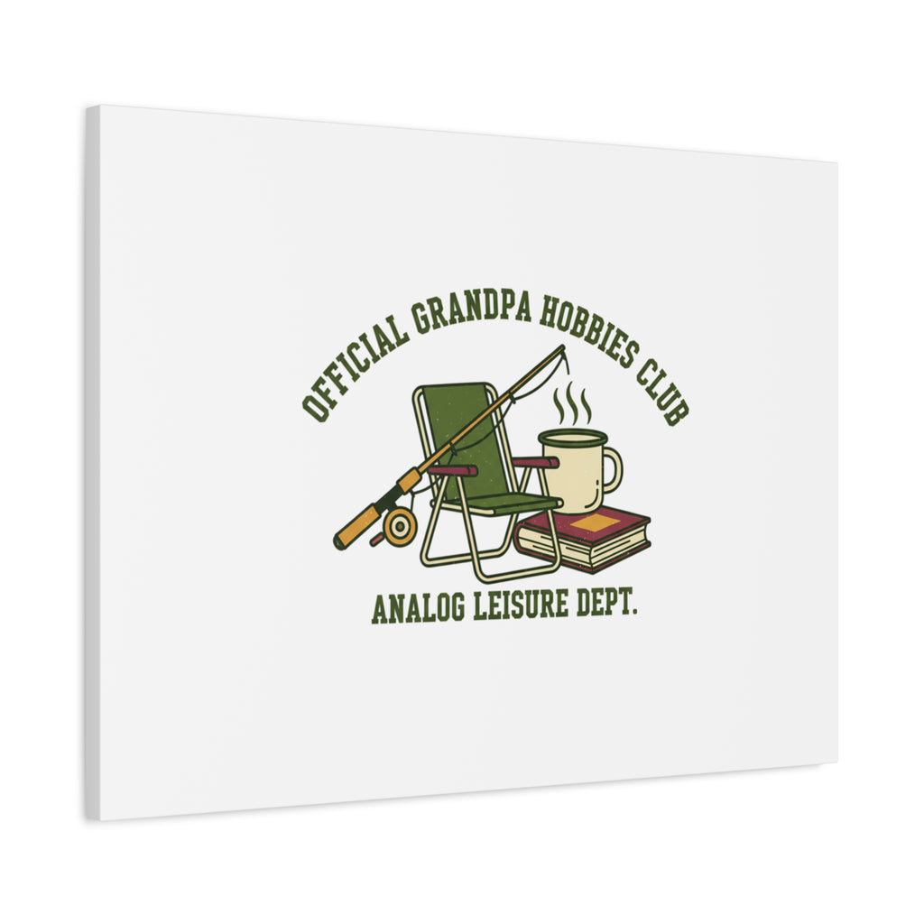 Analog Leisure Dept. Fishing Graphic Canvas | Grandpa Core, Retro Wildlife