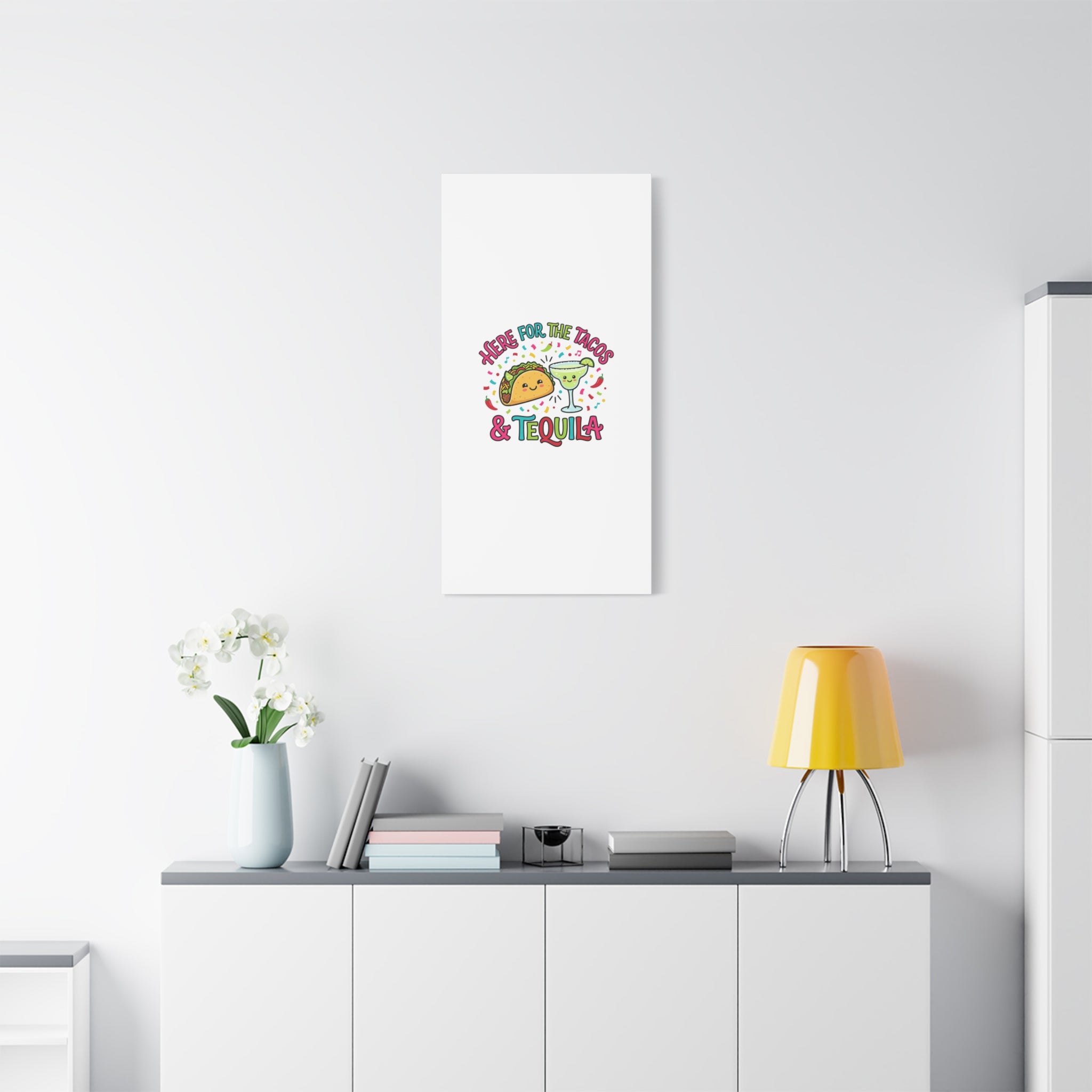Here for the Tacos & Tequila Canvas | Cinco de Mayo fiesta decor
