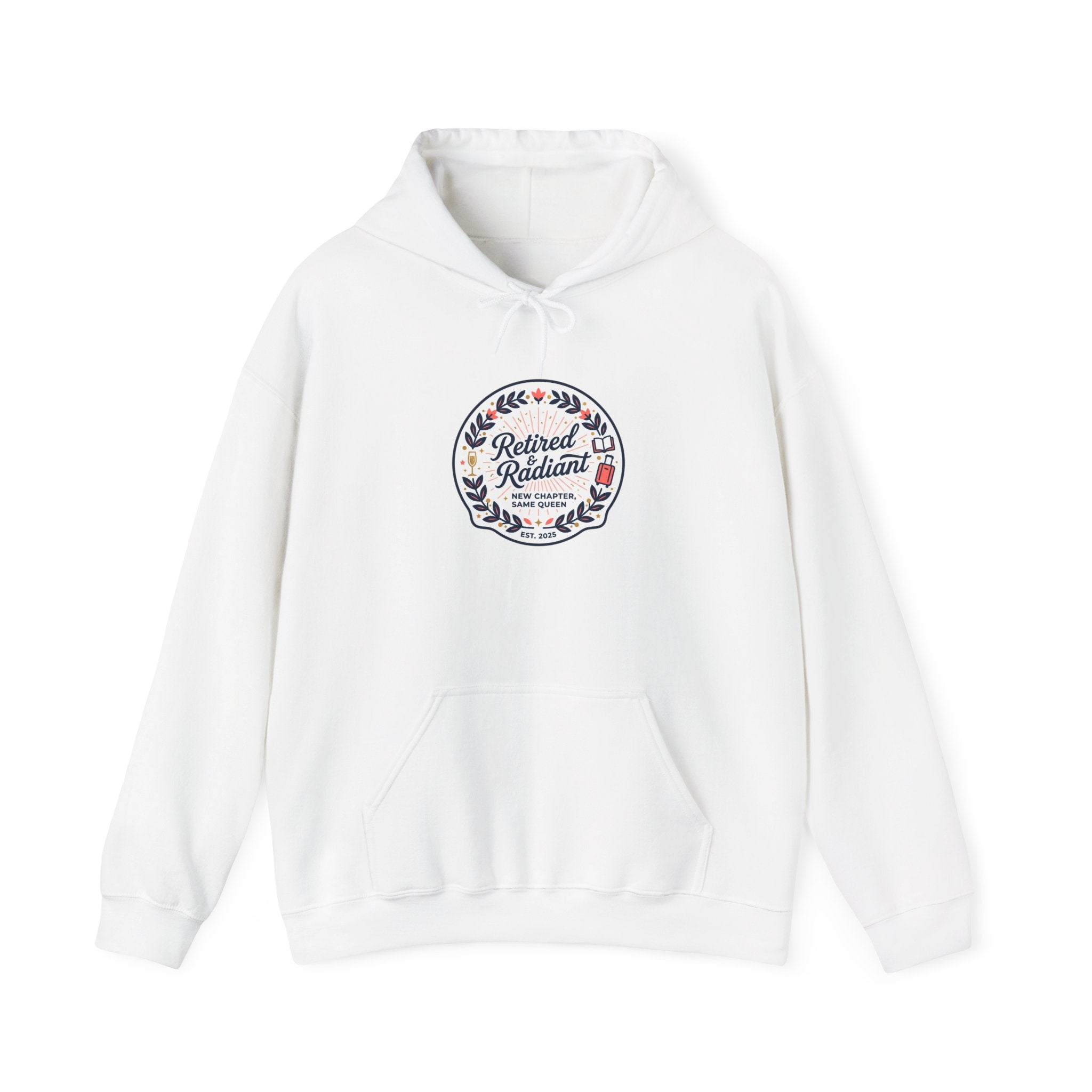 Retired & Radiant Hoodie | retirement gifts for women, personalized retirement gifts