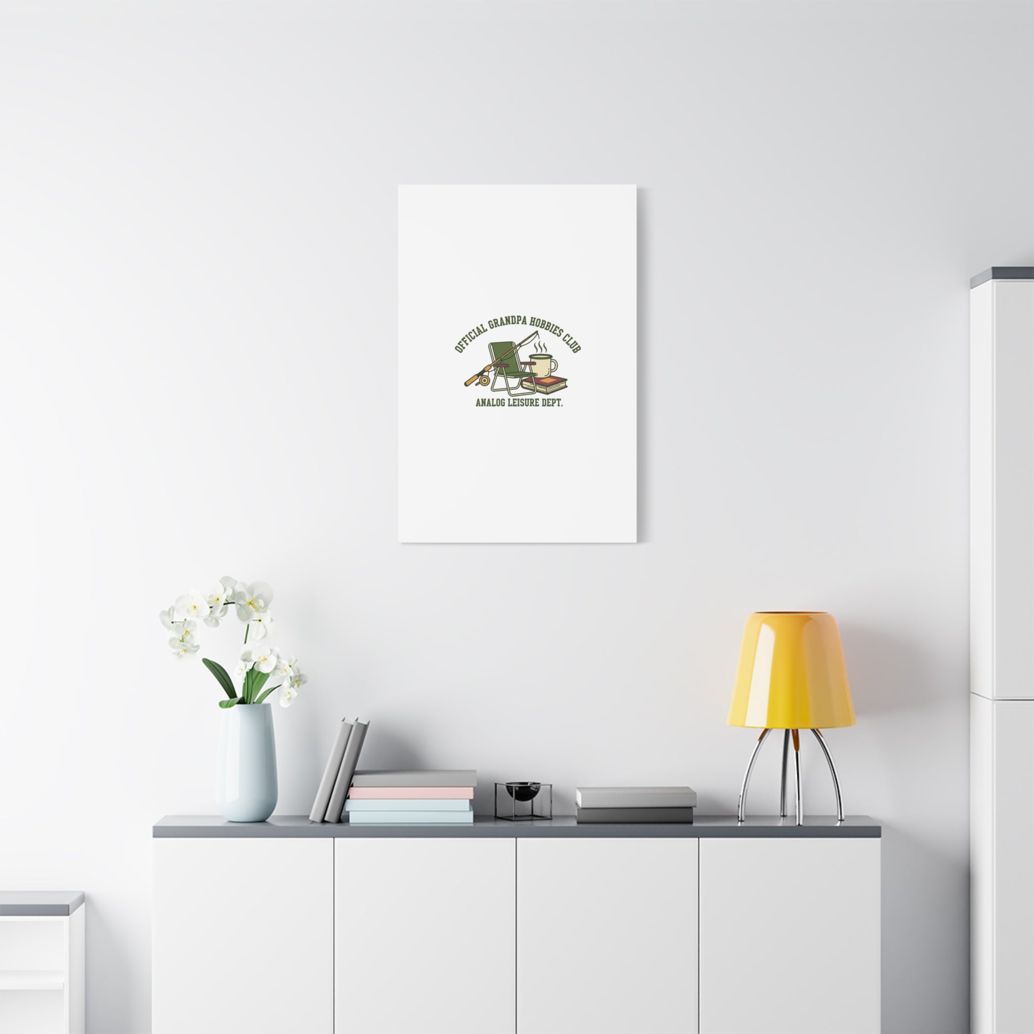 Analog Leisure Dept. Fishing Graphic Canvas | Grandpa Core, Retro Wildlife
