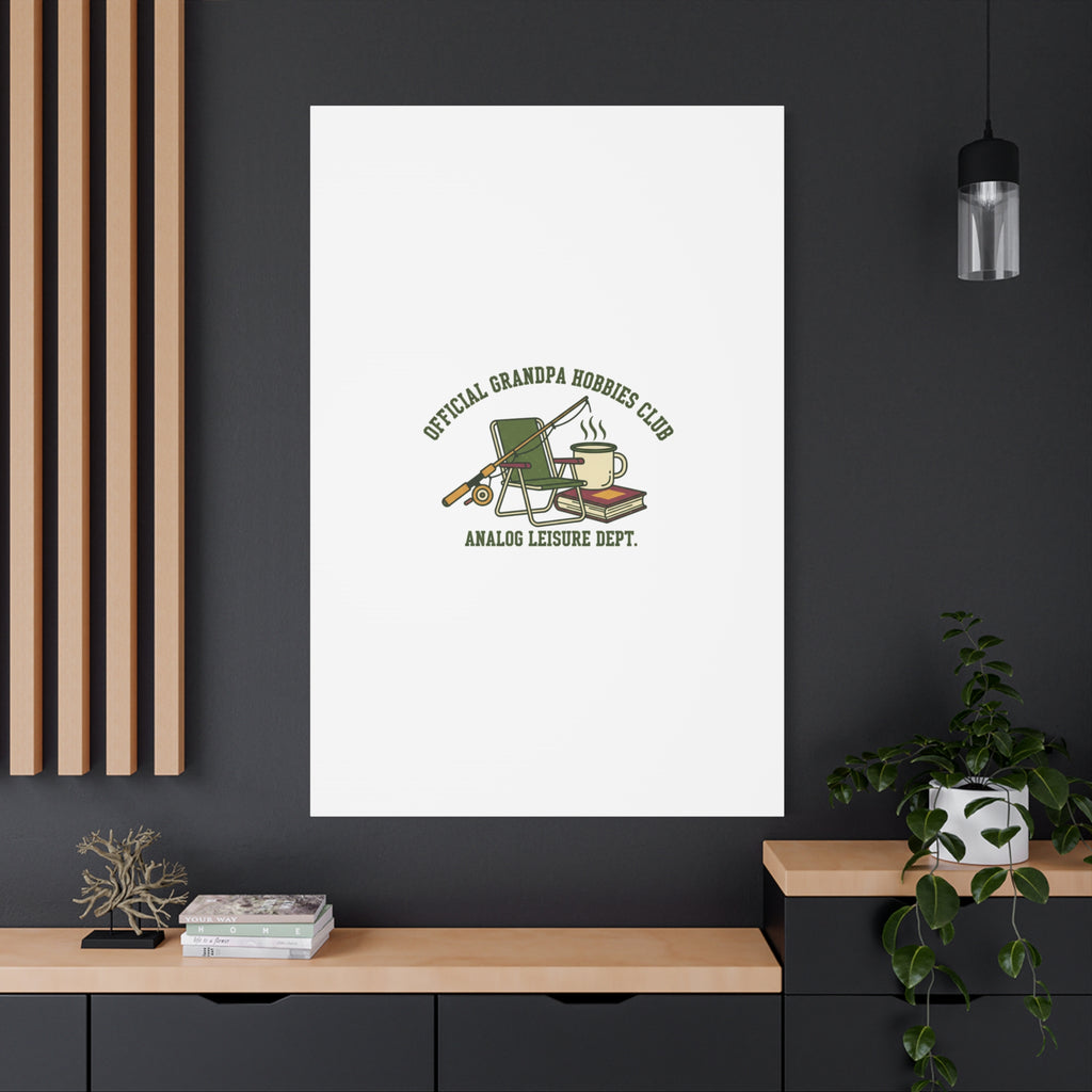 Analog Leisure Dept. Fishing Graphic Canvas | Grandpa Core, Retro Wildlife