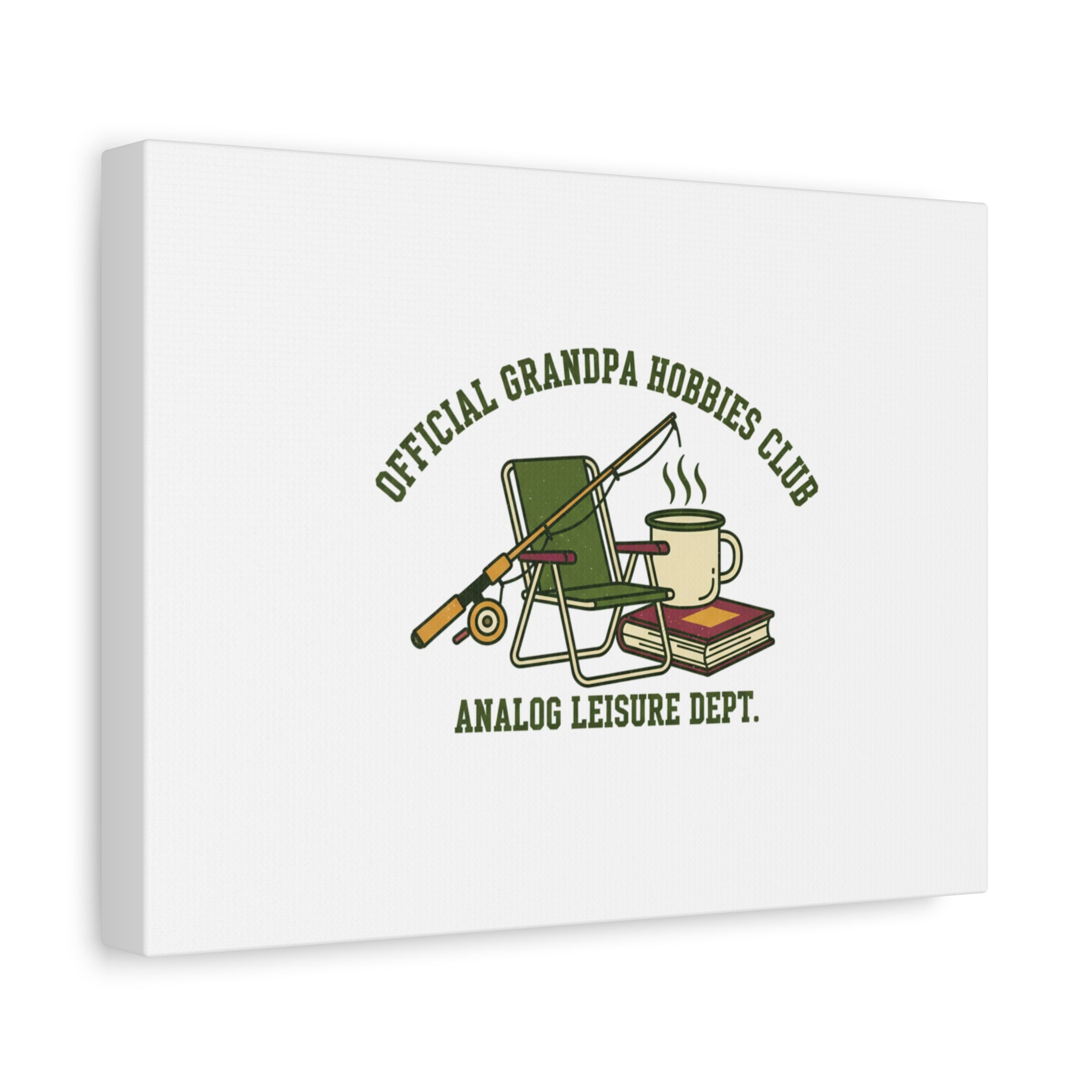 Analog Leisure Dept. Fishing Graphic Canvas | Grandpa Core, Retro Wildlife
