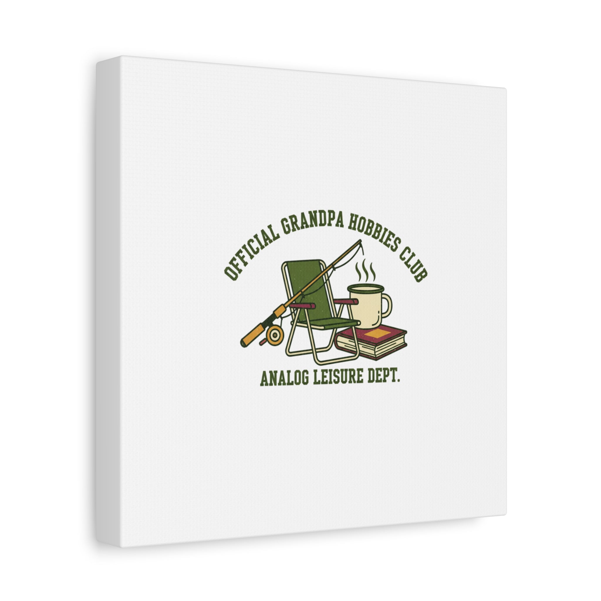 Analog Leisure Dept. Fishing Graphic Canvas | Grandpa Core, Retro Wildlife
