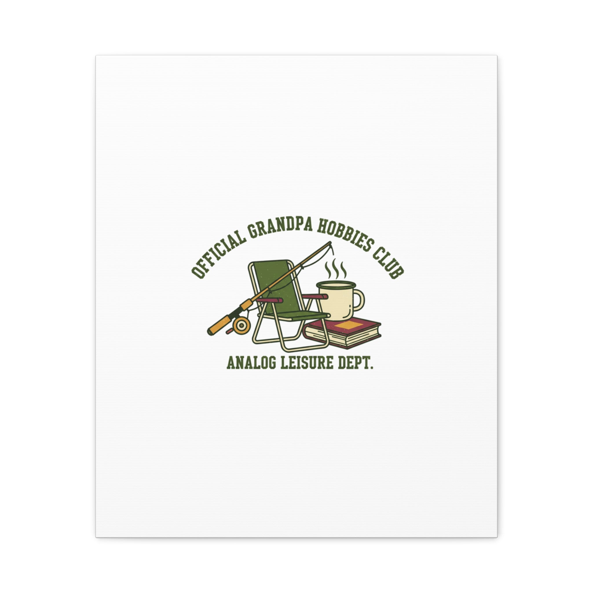 Analog Leisure Dept. Fishing Graphic Canvas | Grandpa Core, Retro Wildlife