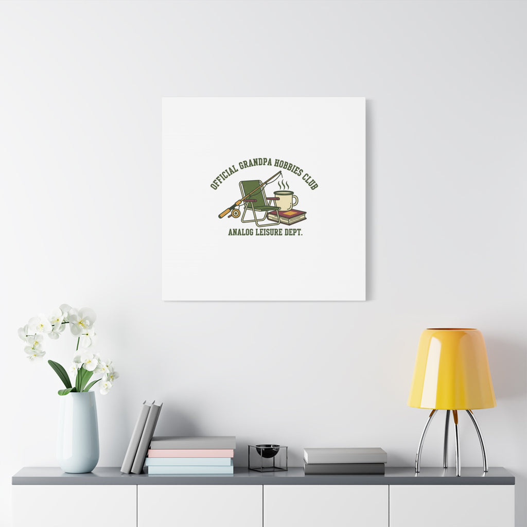 Analog Leisure Dept. Fishing Graphic Canvas | Grandpa Core, Retro Wildlife