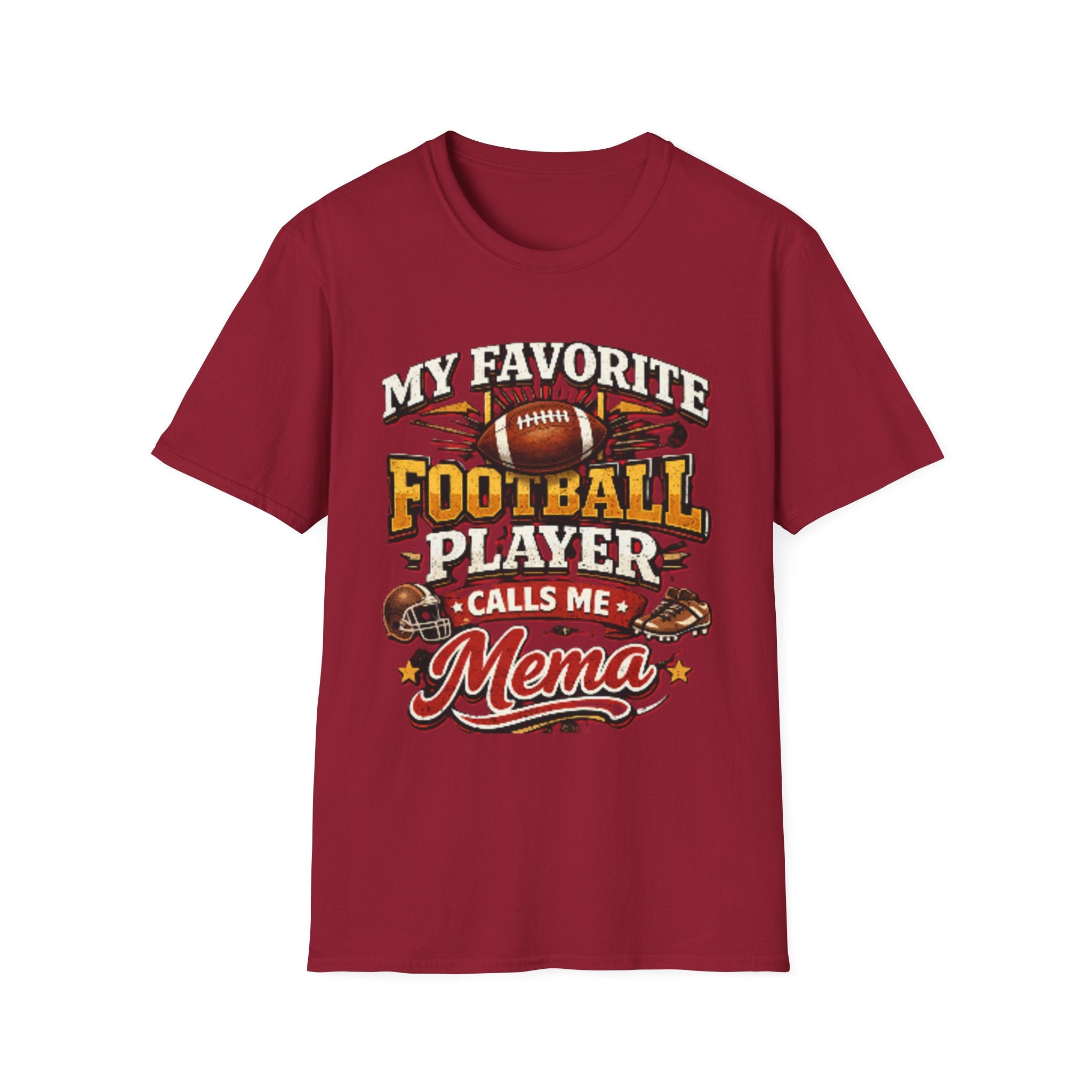 Mema Football Player T‑Shirt — "My Favorite Football Player Calls Me Mema" Fan Tee