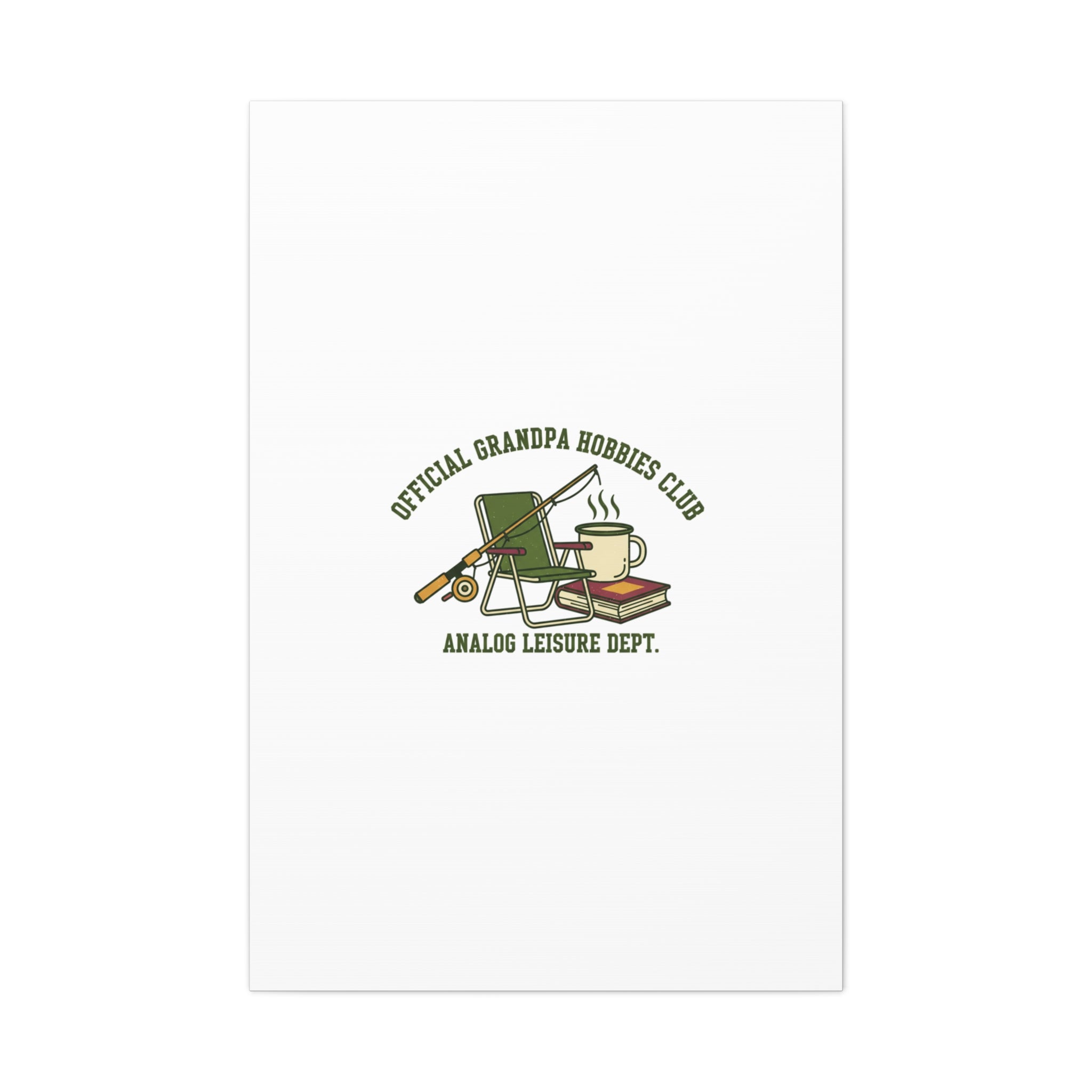 Analog Leisure Dept. Fishing Graphic Canvas | Grandpa Core, Retro Wildlife