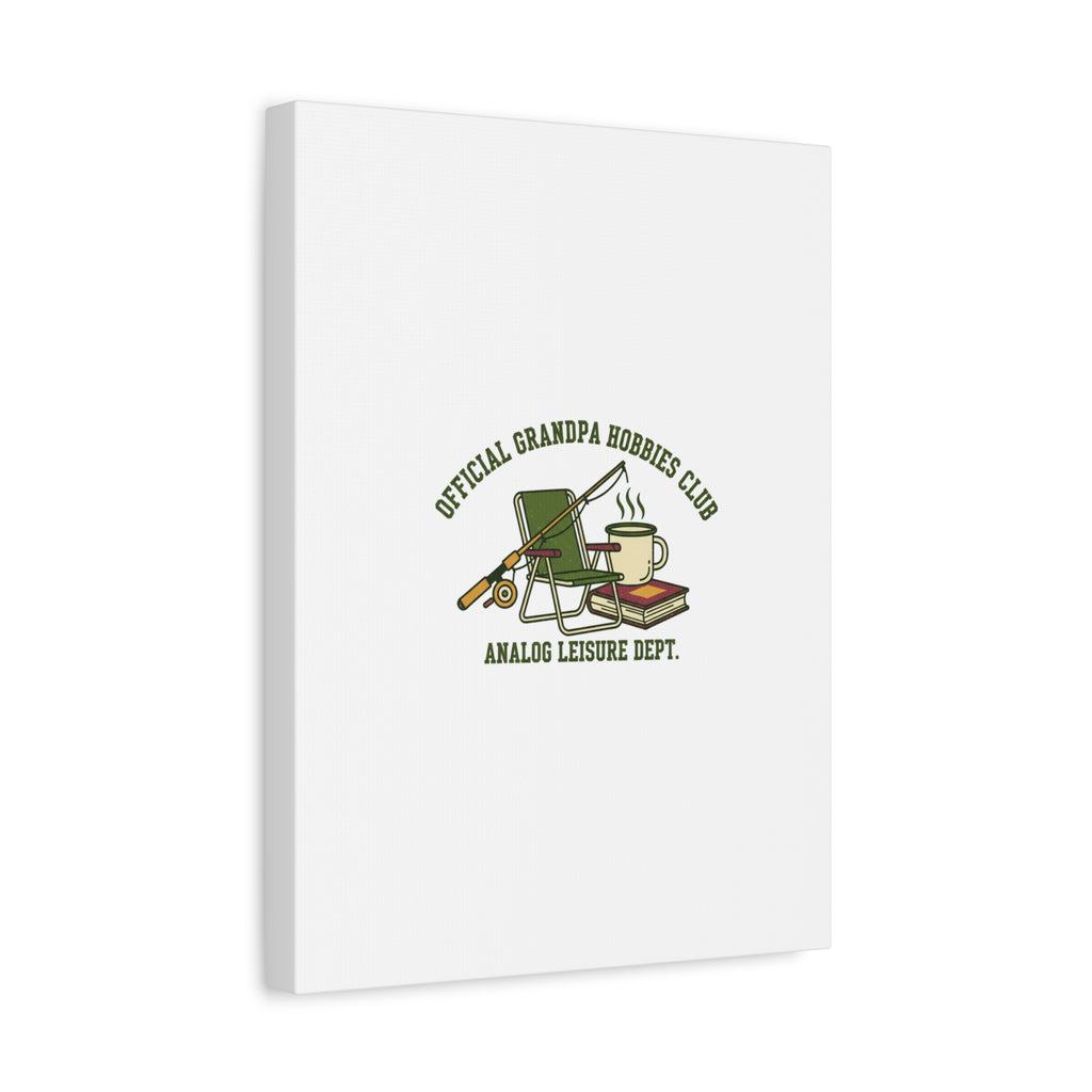 Analog Leisure Dept. Fishing Graphic Canvas | Grandpa Core, Retro Wildlife