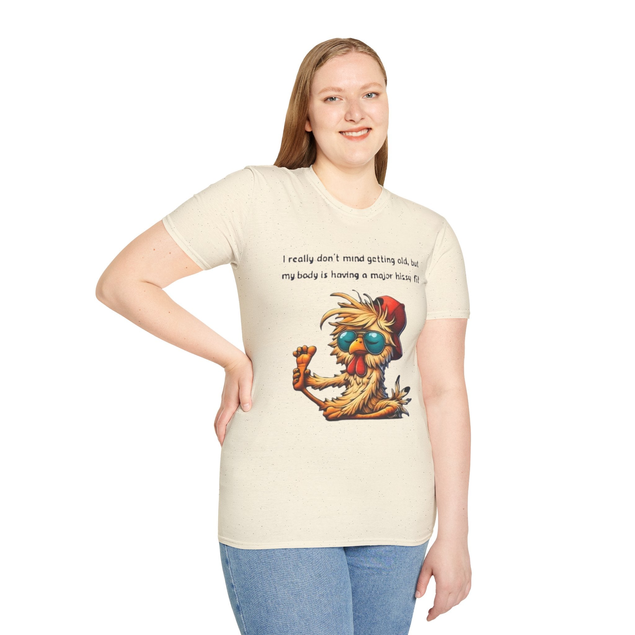 Funny Retirement T-Shirt — "I Really Don't Mind Getting Old, My Body Is Having a Major Hissy Fit"