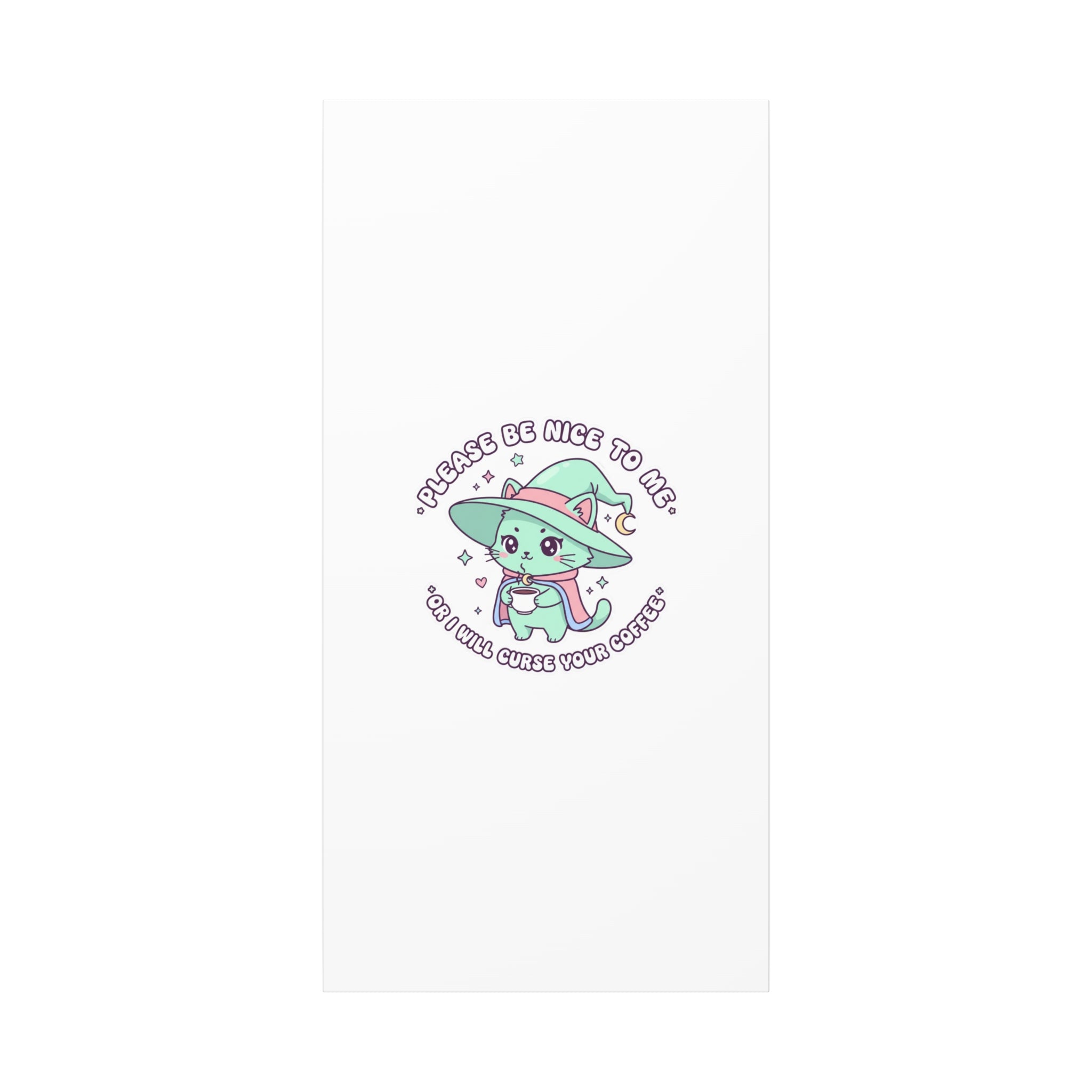 Please Be Nice To Me Canvas | Soft Threat kawaii menacing art
