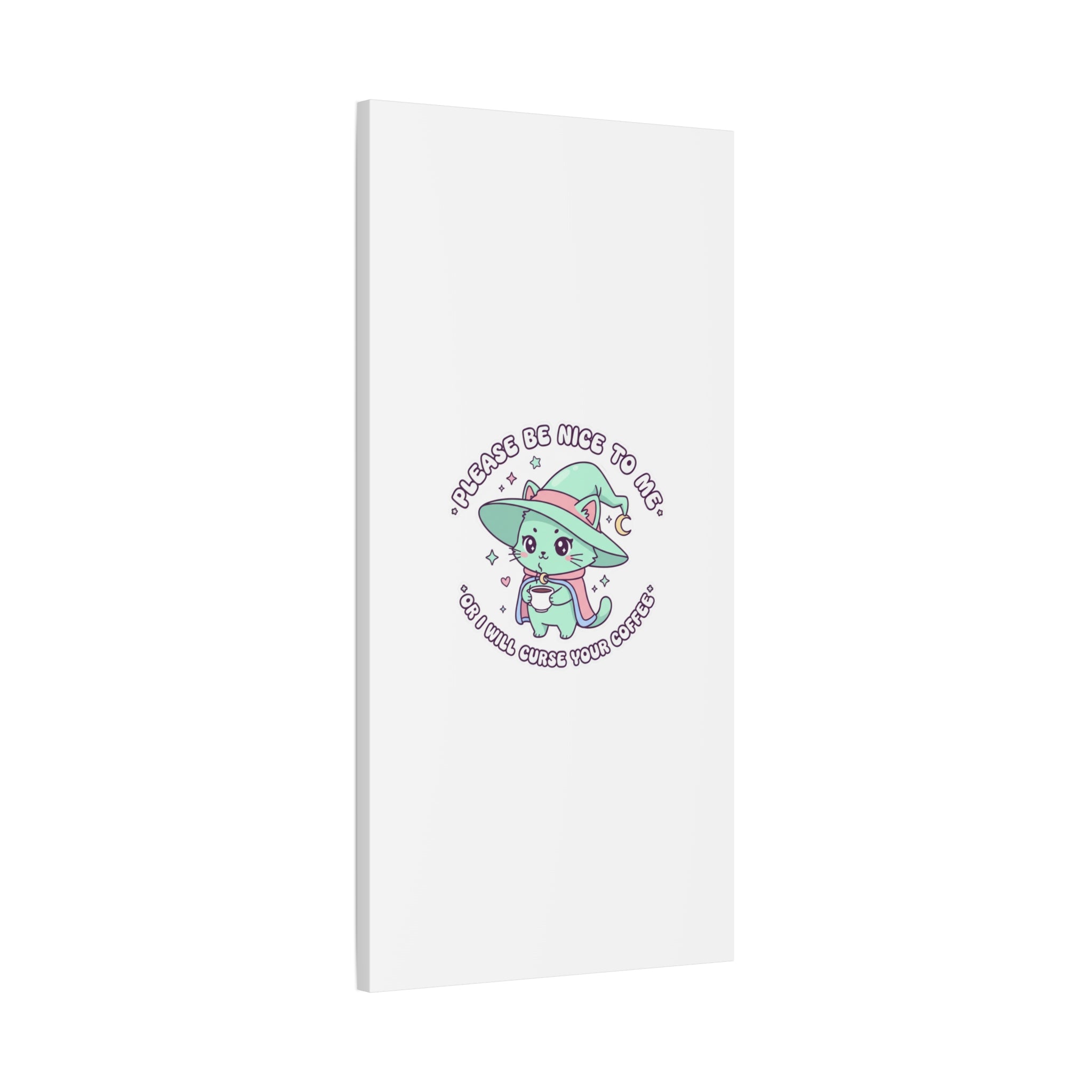 Please Be Nice To Me Canvas | Soft Threat kawaii menacing art