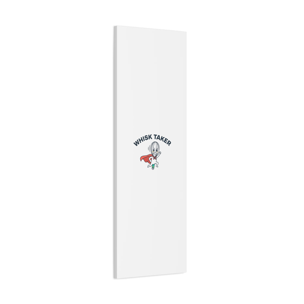 Whisk Taker Canvas, Stretched | Kitchen Pun Minimalism, cooking humor