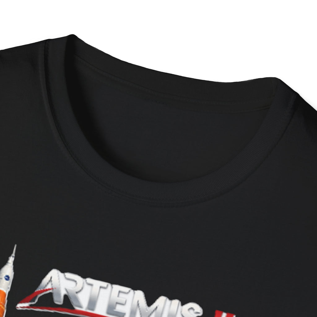 Artemis II Crew & Rocket Graphic T-Shirt