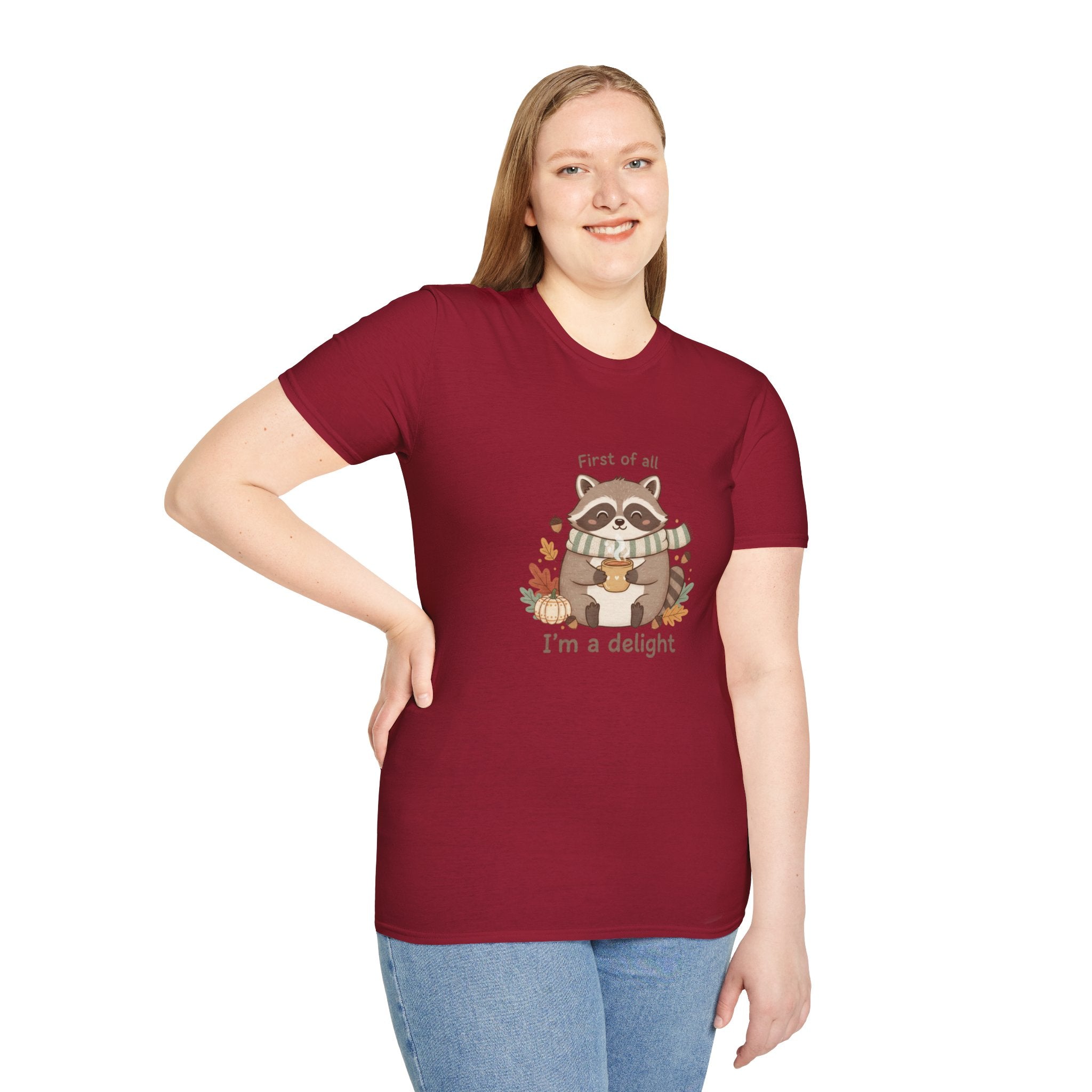 Cozy Raccoon Autumn Shirt | I'm a delight tee