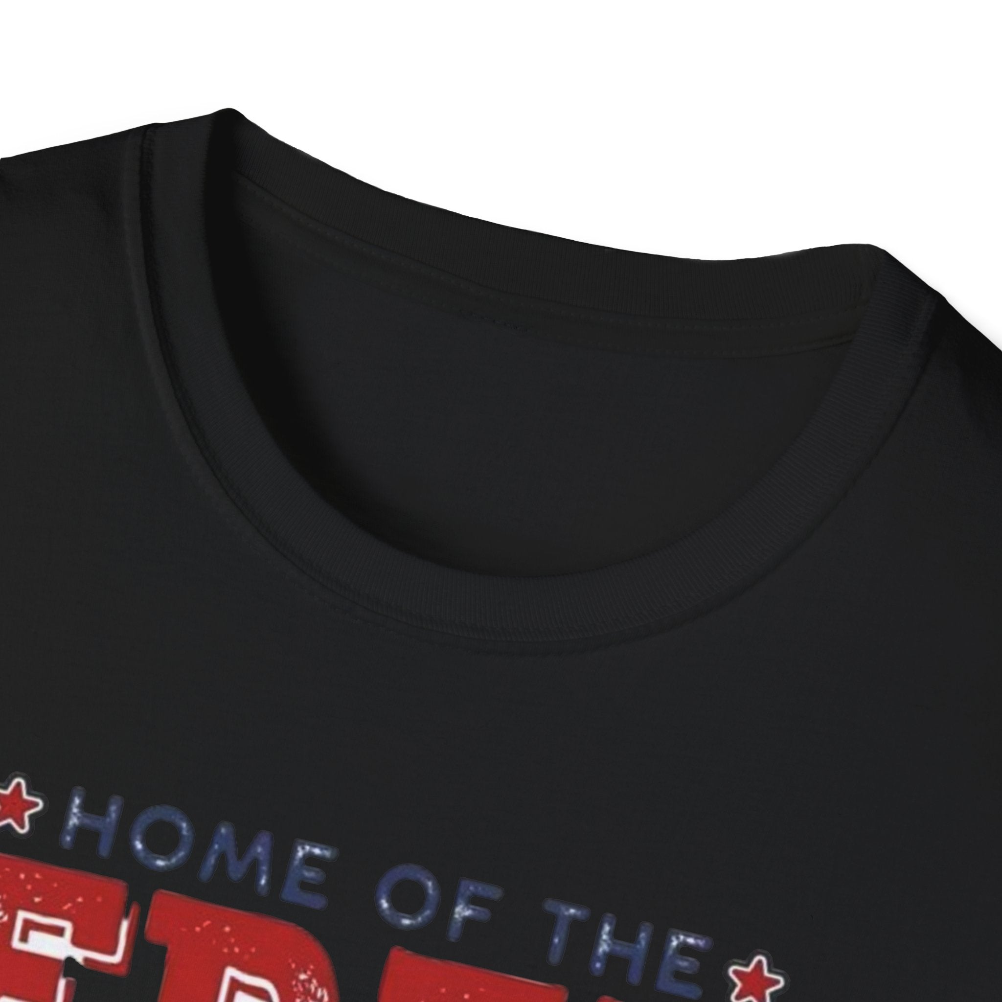 Patriotic Eagle T-Shirt — "Home of the Free Because of the Brave"