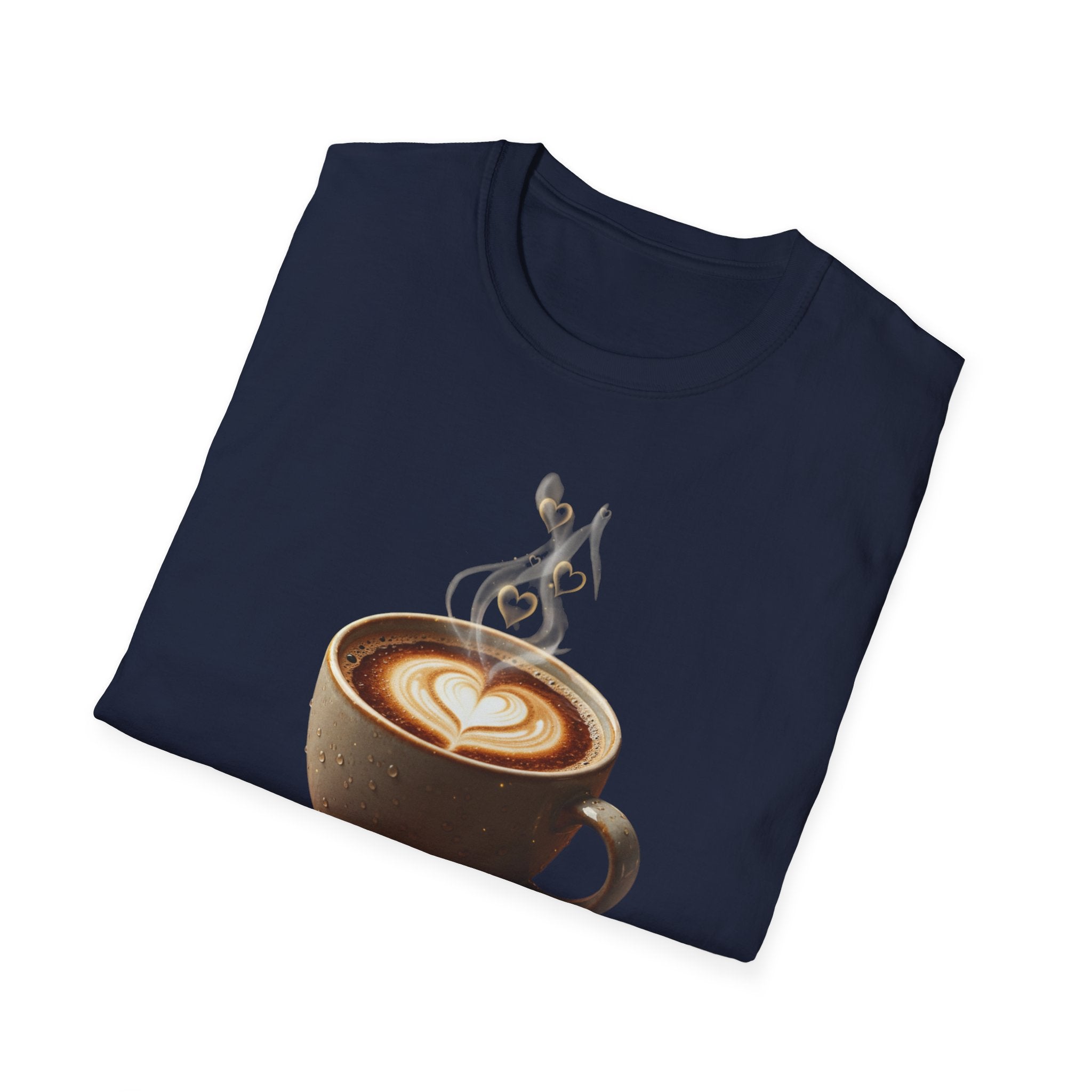 Coffee Lover T-Shirt — Latte Art Cup Graphic Tee