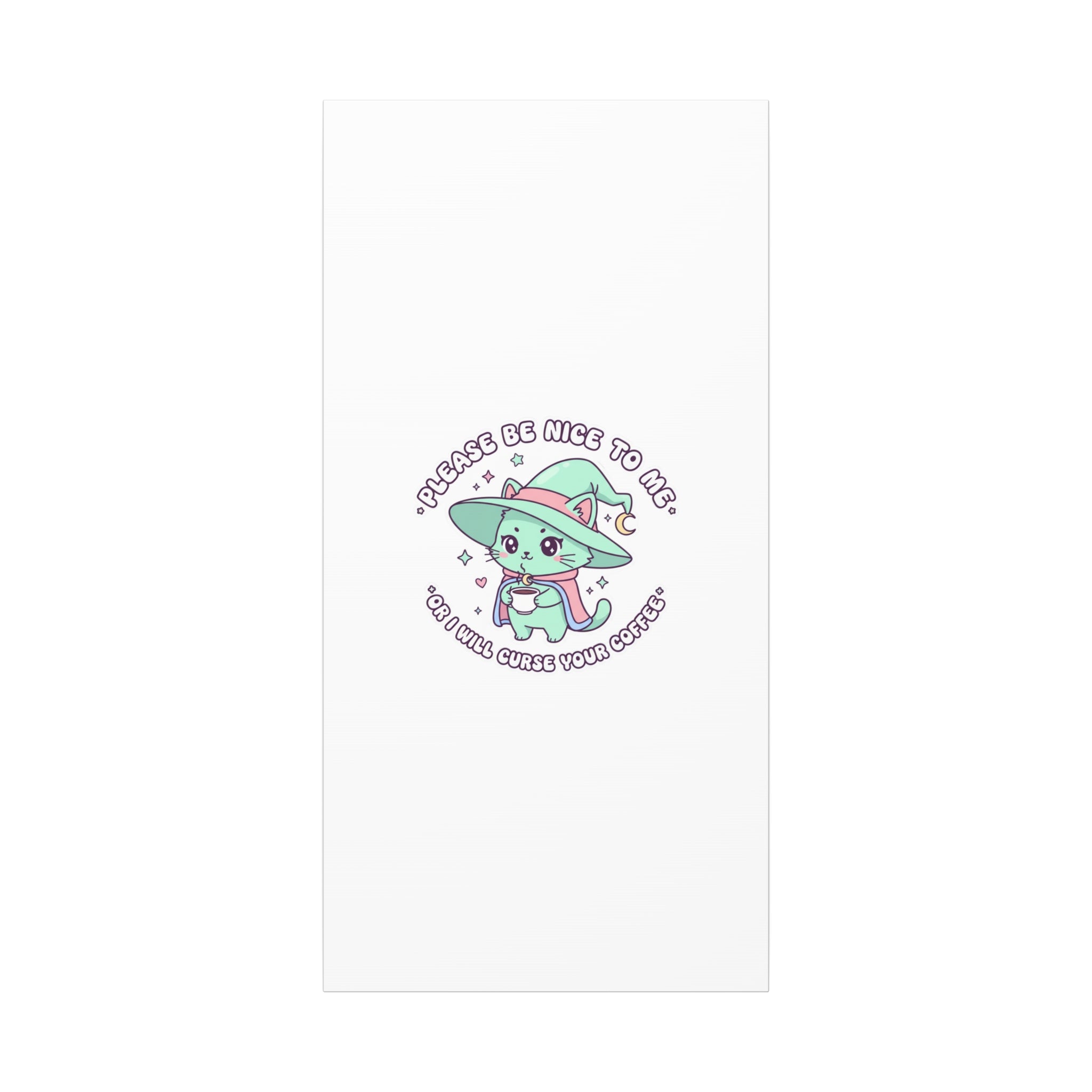 Please Be Nice To Me Canvas | Soft Threat kawaii menacing art