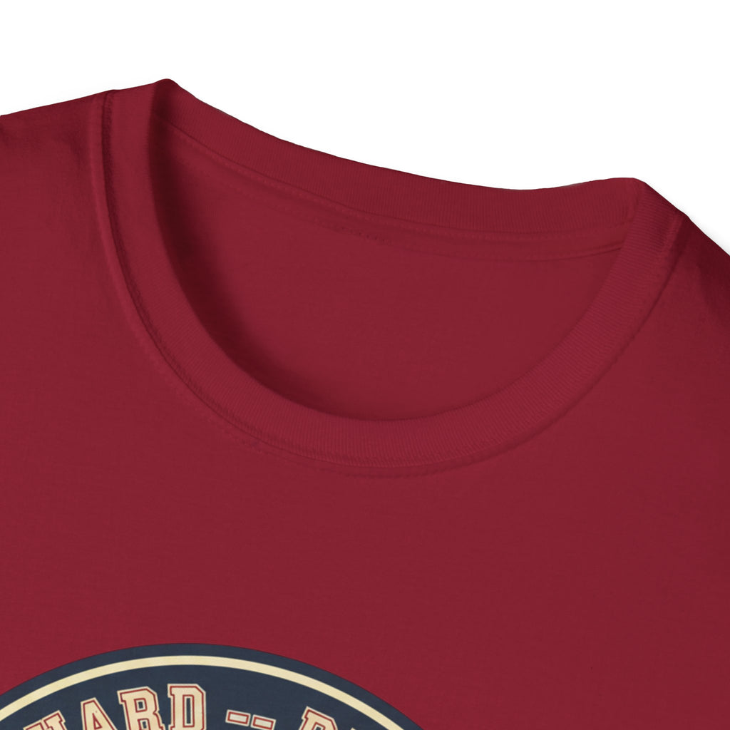 Baseball Tee — “Hit Hard • Run Fast • Turn Left” Vintage Softball Graphic Shirt