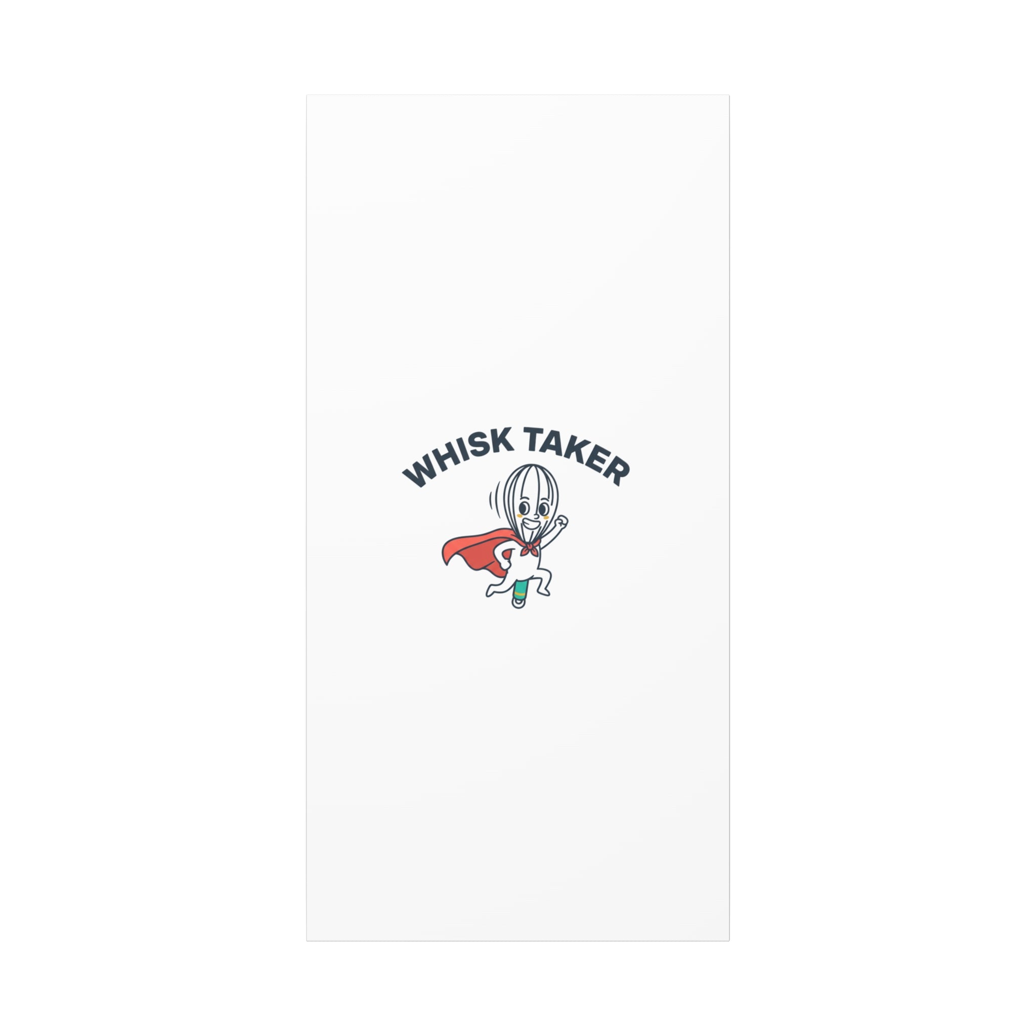 Whisk Taker Canvas, Stretched | Kitchen Pun Minimalism, cooking humor