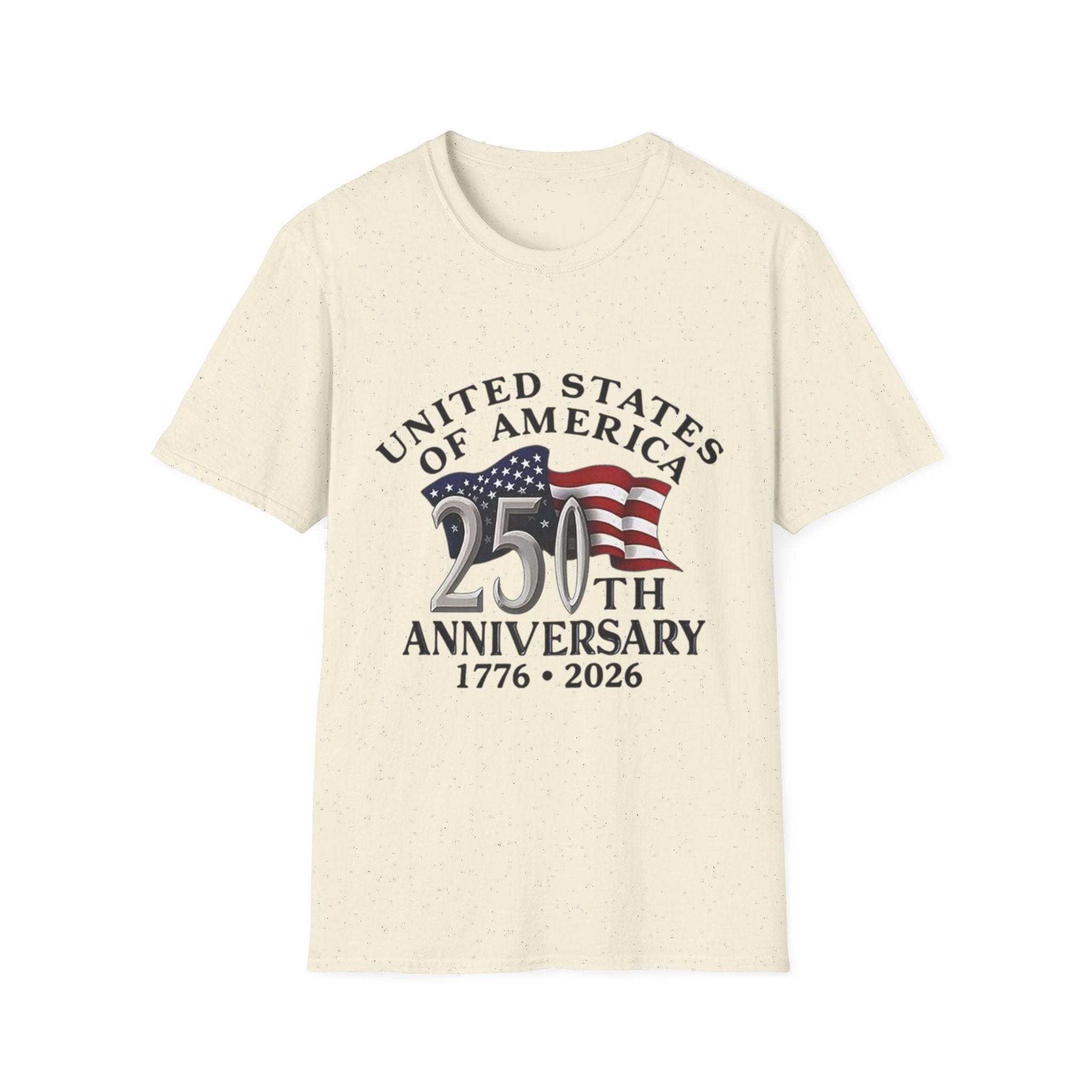 250th Anniversary T-Shirt — United States of America 1776–2026 Flag Tee