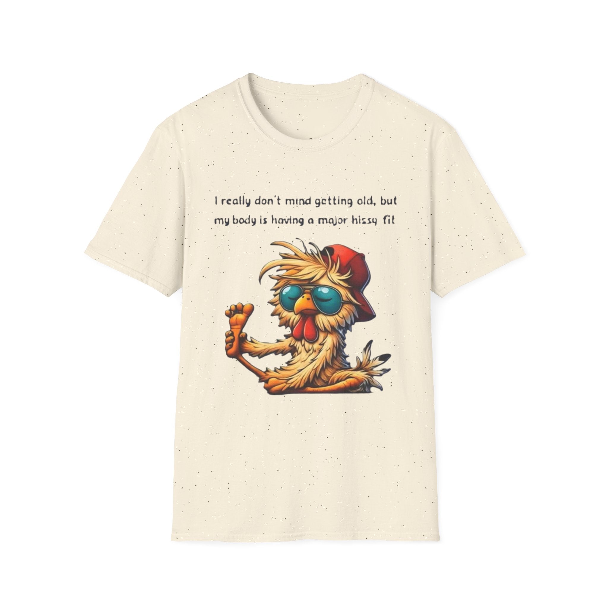 Funny Retirement T-Shirt — "I Really Don't Mind Getting Old, My Body Is Having a Major Hissy Fit"