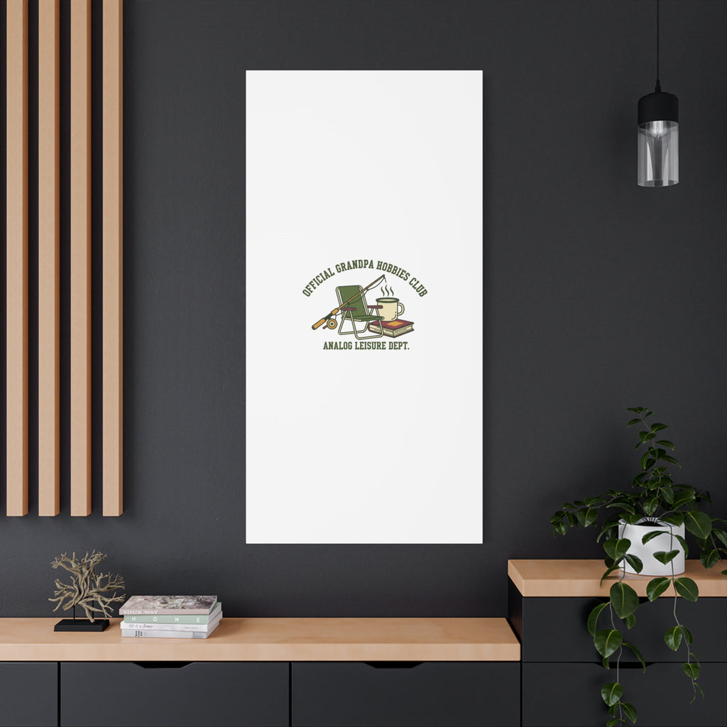 Analog Leisure Dept. Fishing Graphic Canvas | Grandpa Core, Retro Wildlife