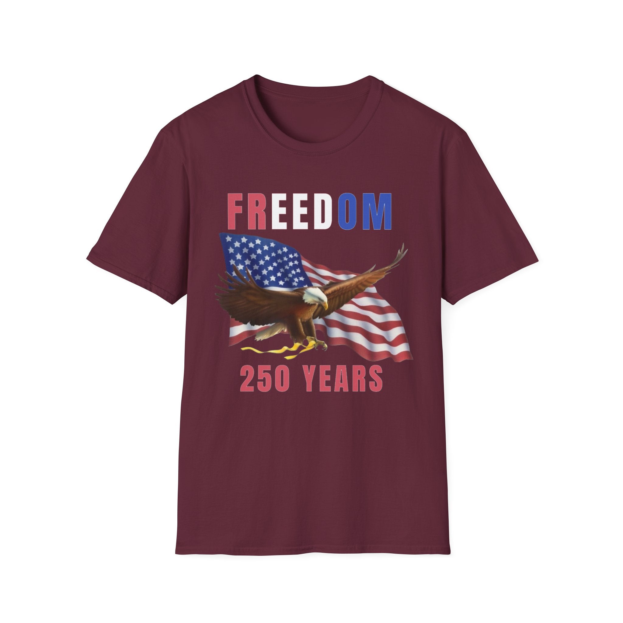 Freedom Eagle 250 Years T-Shirt | American Flag Patriotic Tee