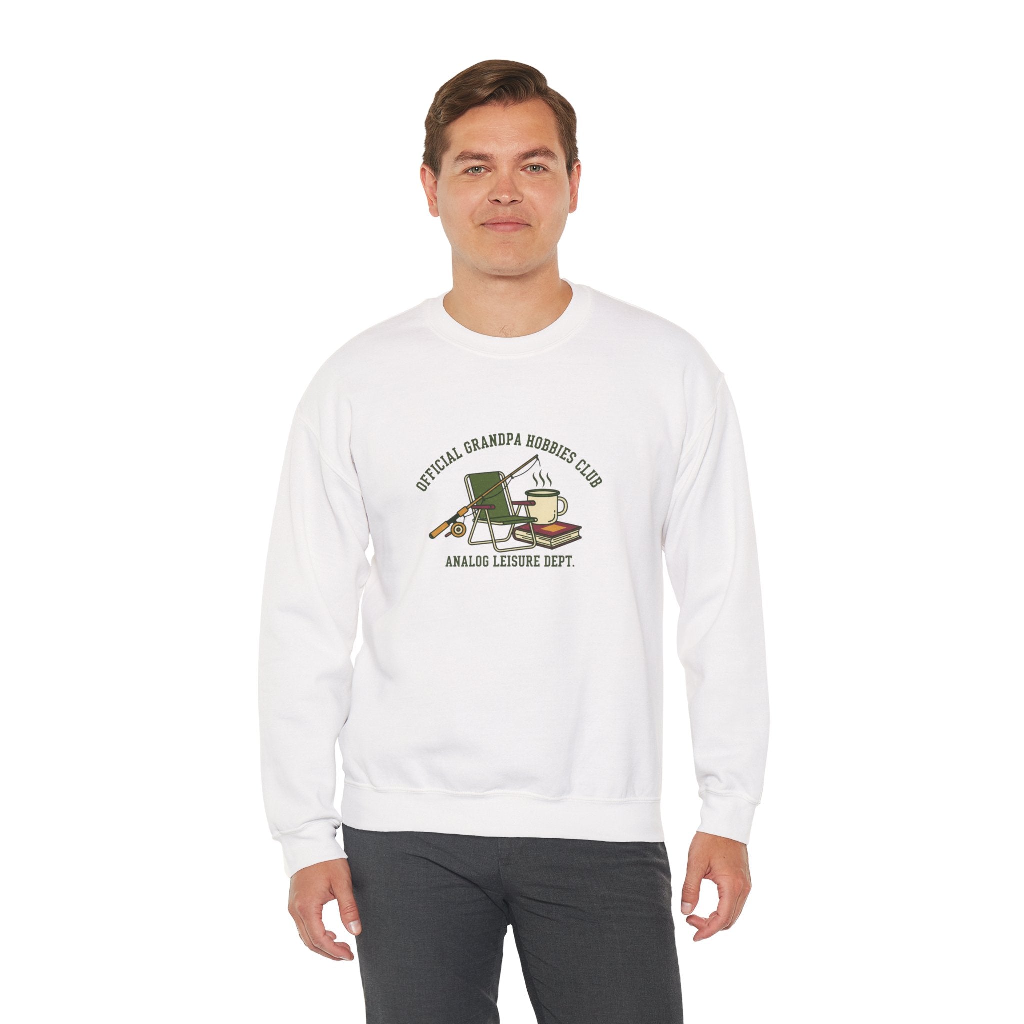 Official Grandpa Hobbies Club Sweatshirt | retro fishing, country core