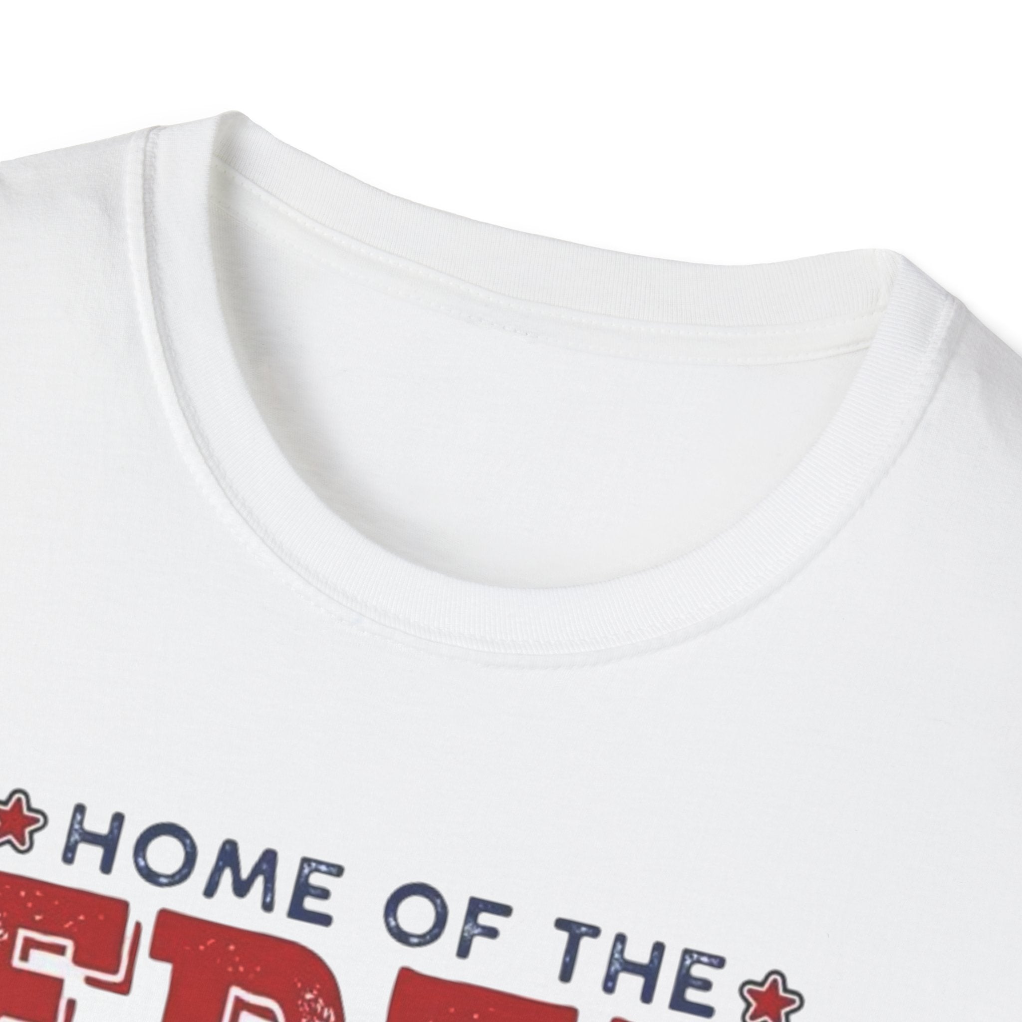 Patriotic Eagle T-Shirt — "Home of the Free Because of the Brave"