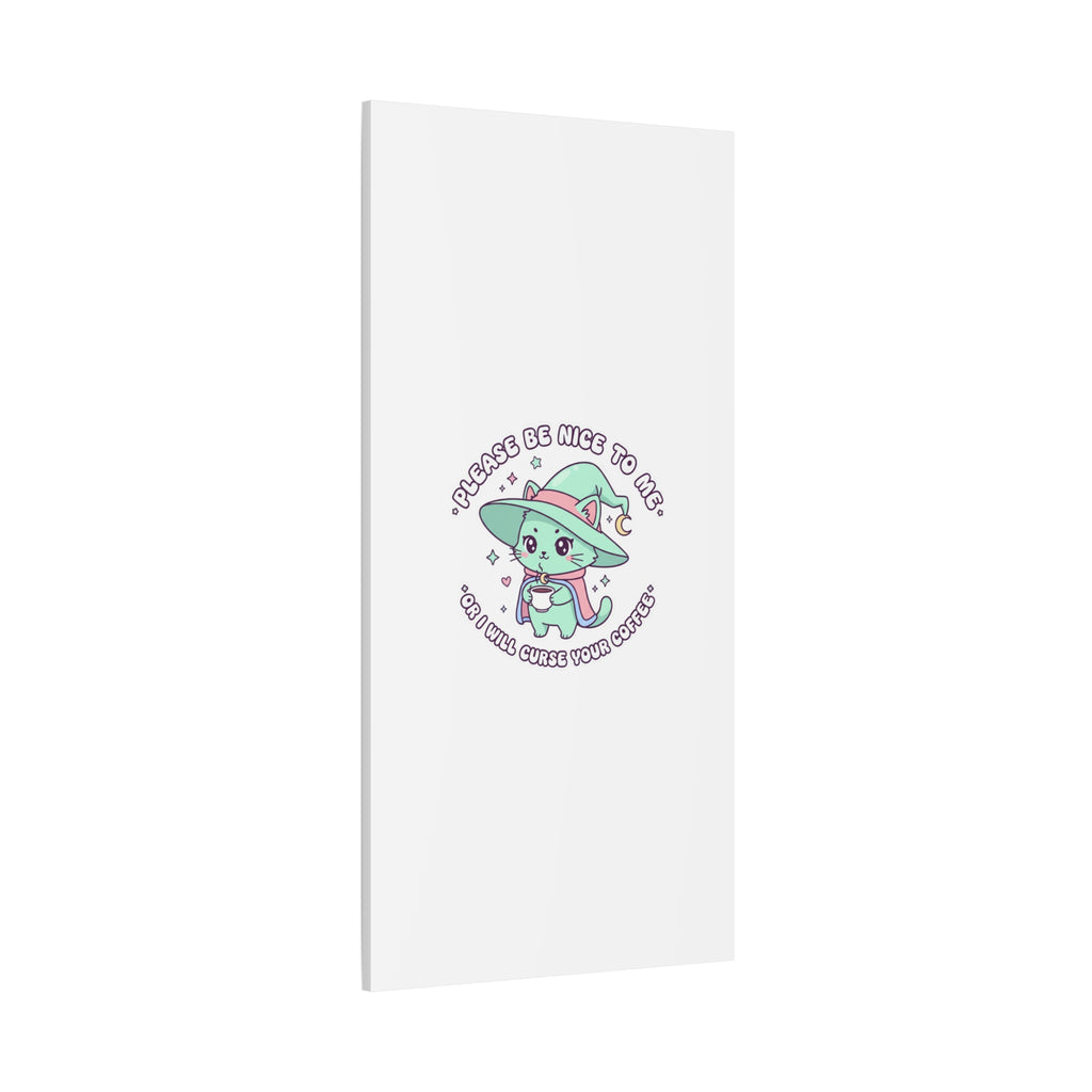 Please Be Nice To Me Canvas | Soft Threat kawaii menacing art